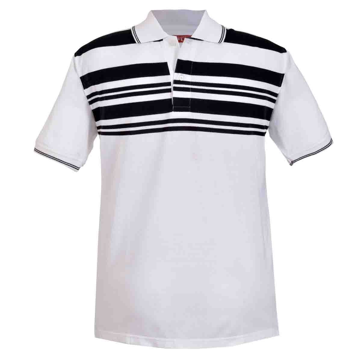 Playera Polo Manga Corta Color Blanco J. Opus
