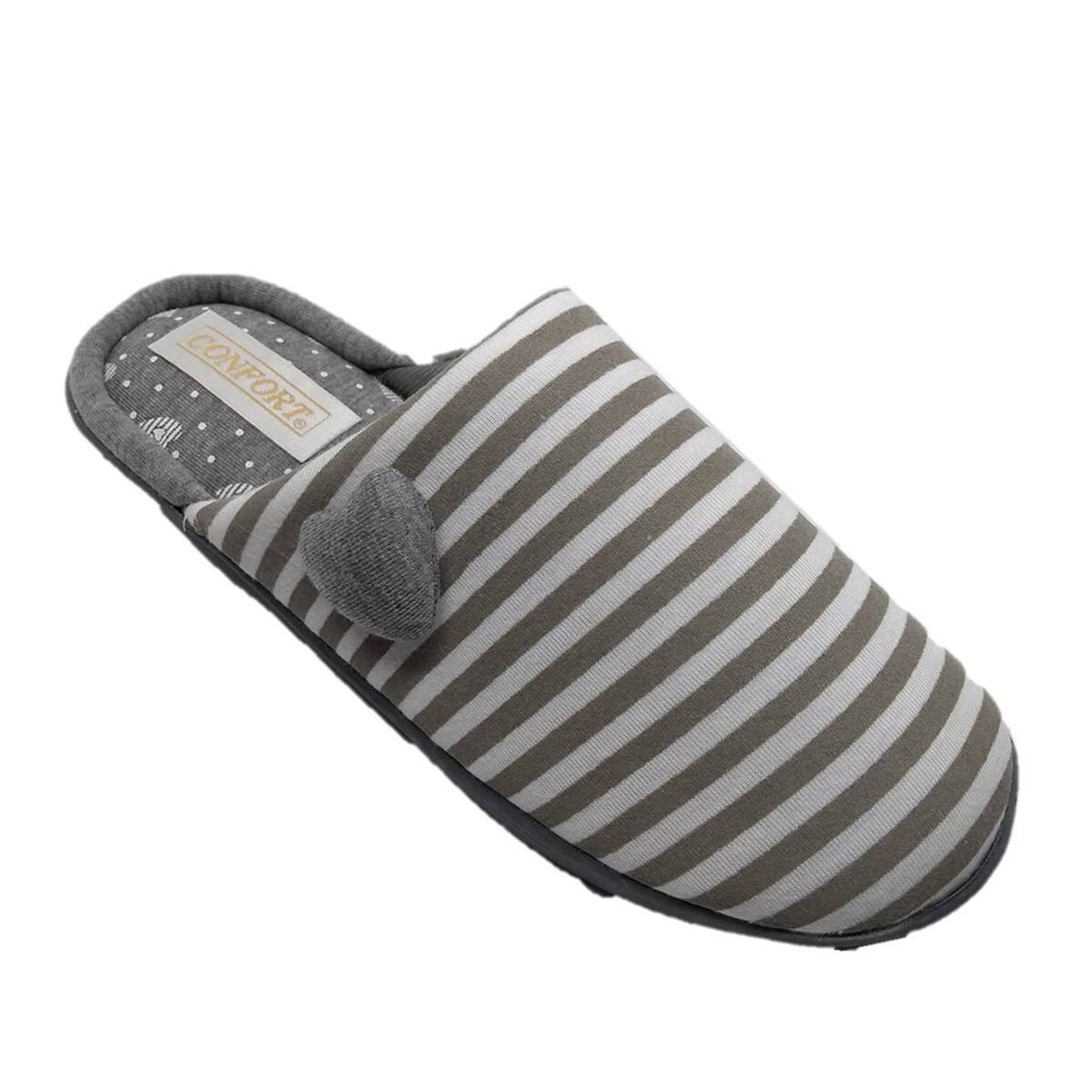 Pantufla Sueco Rayas Confort