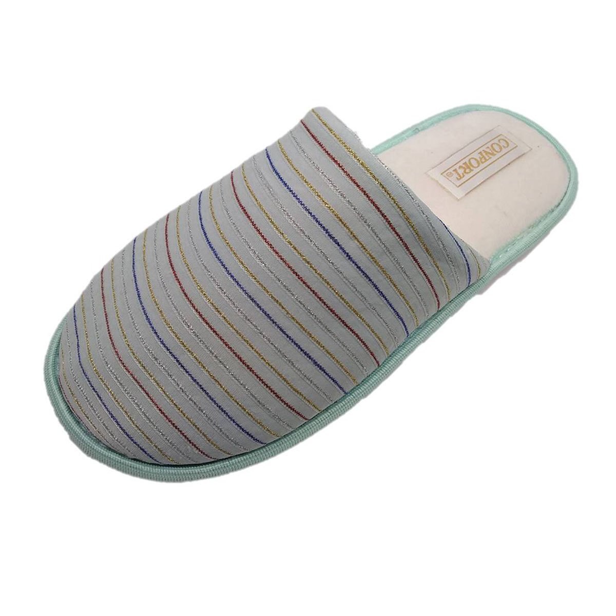 Pantufla Rayas Combinadas Confort