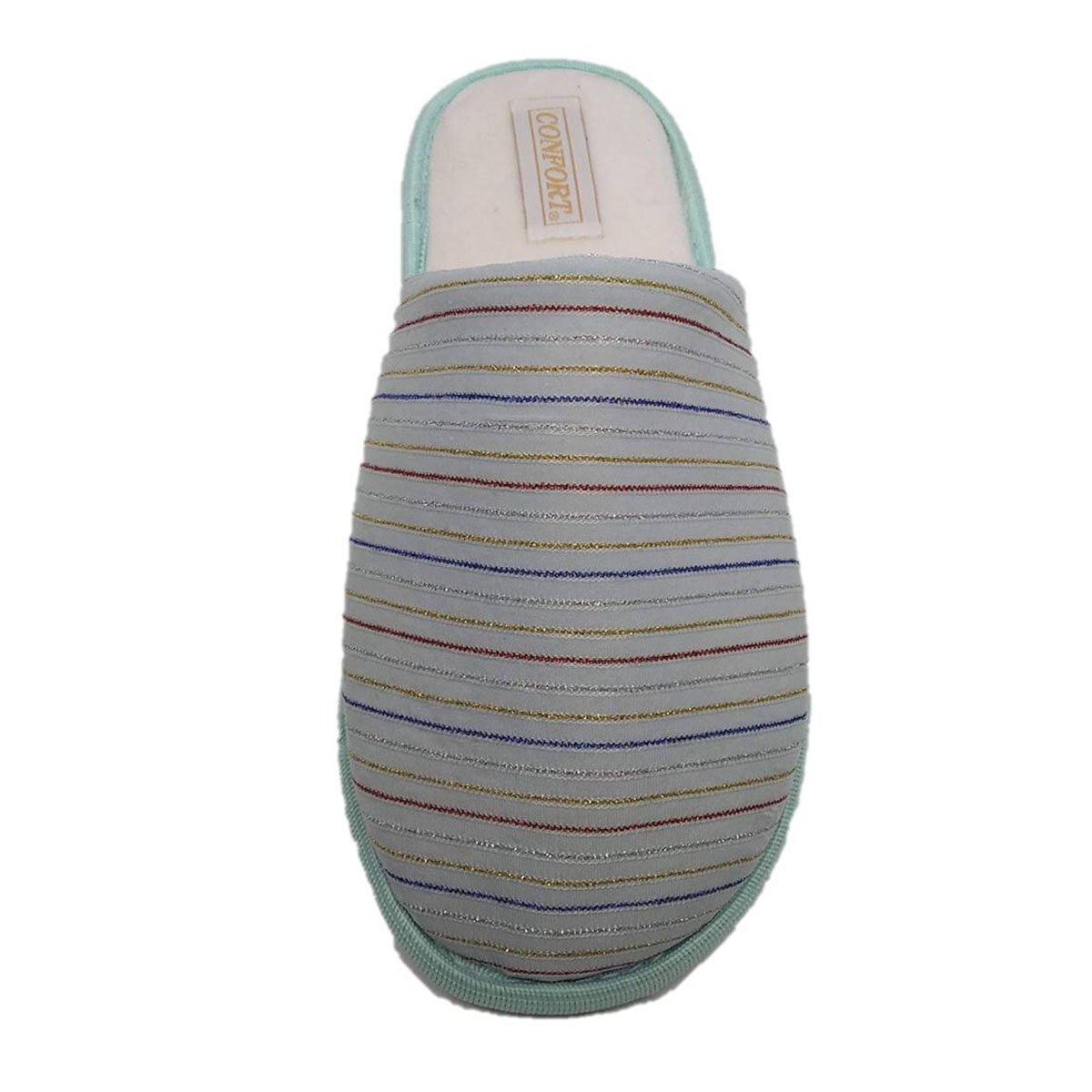 Pantufla Rayas Combinadas Confort