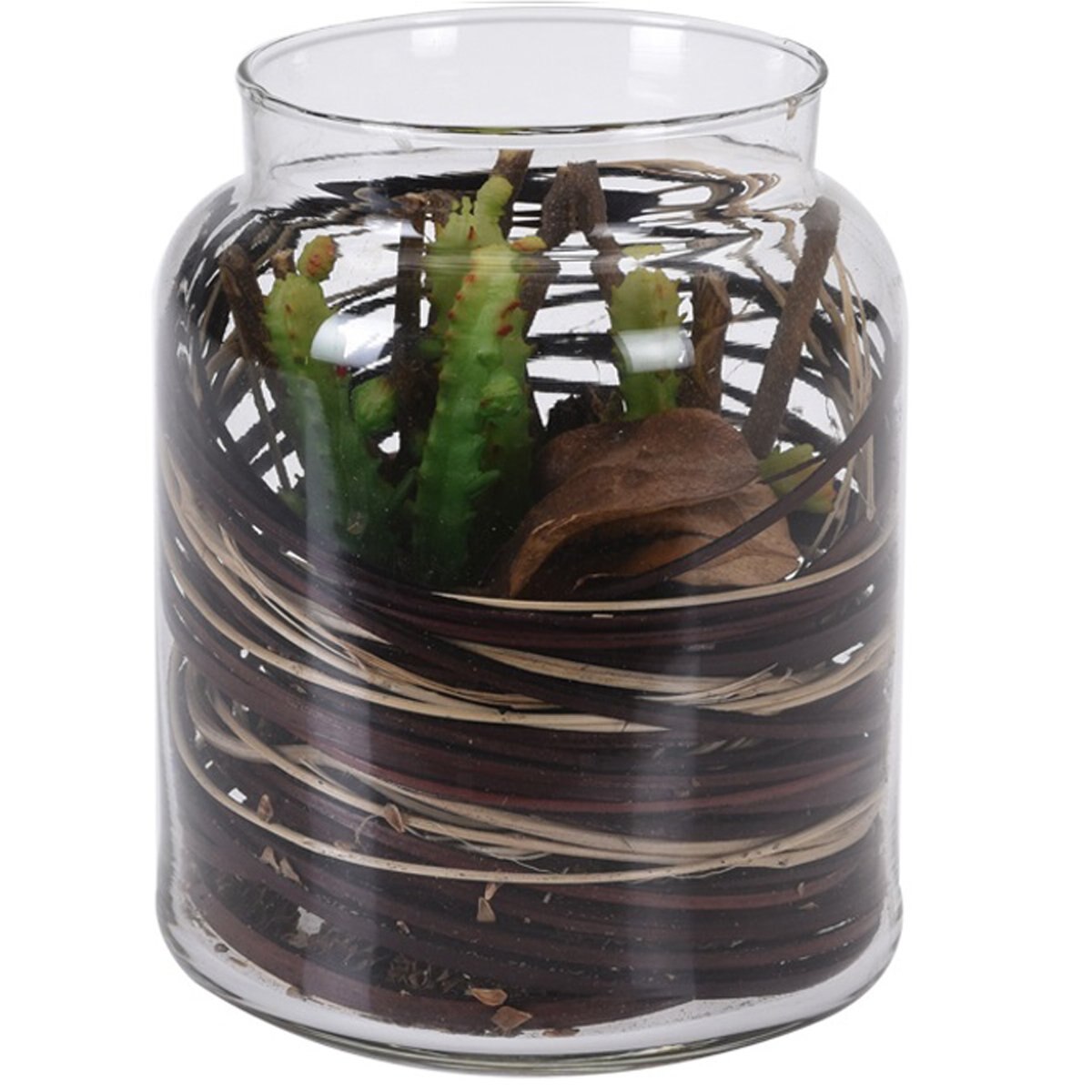 Tarro Cristal con Planta 6