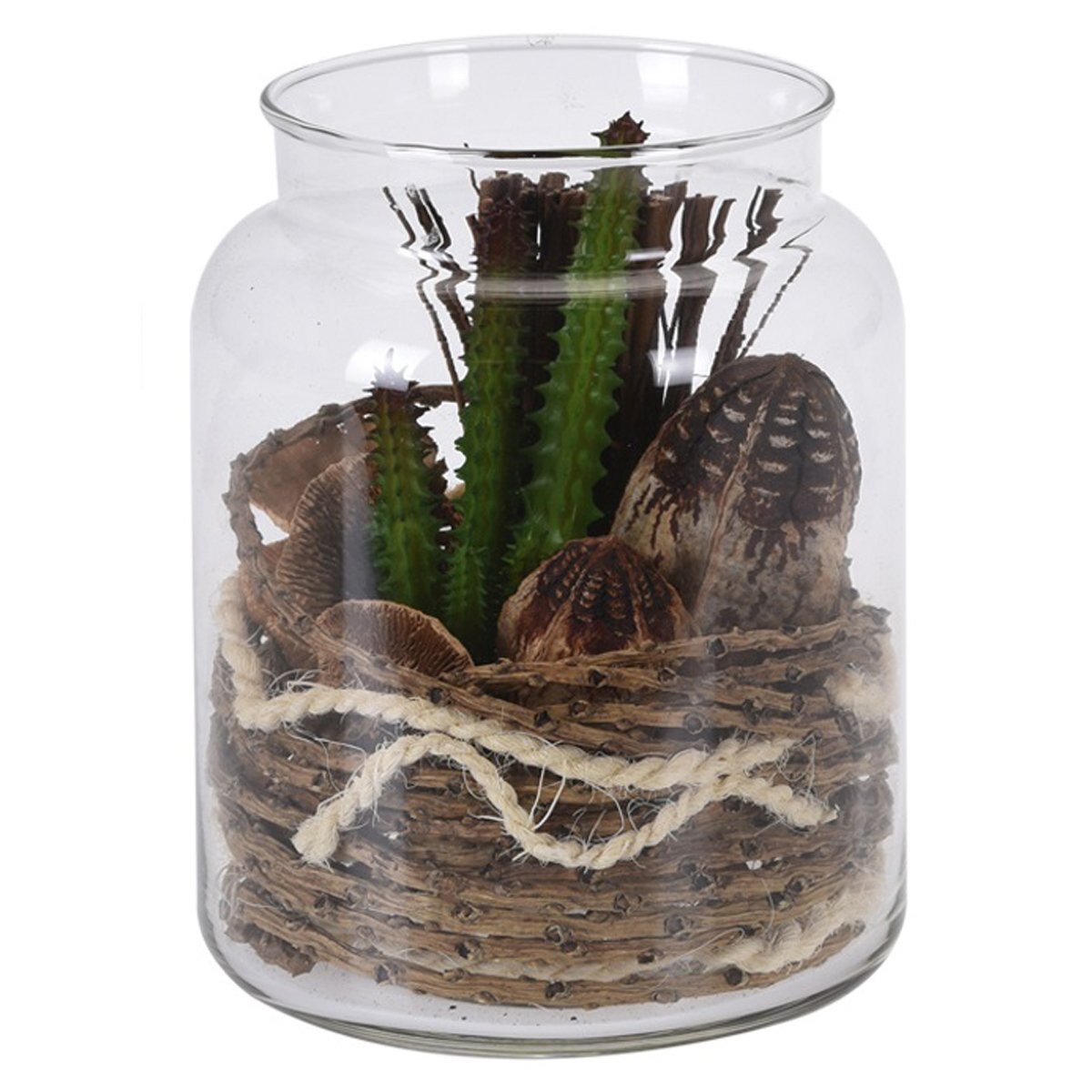Tarro Cristal con Planta 6