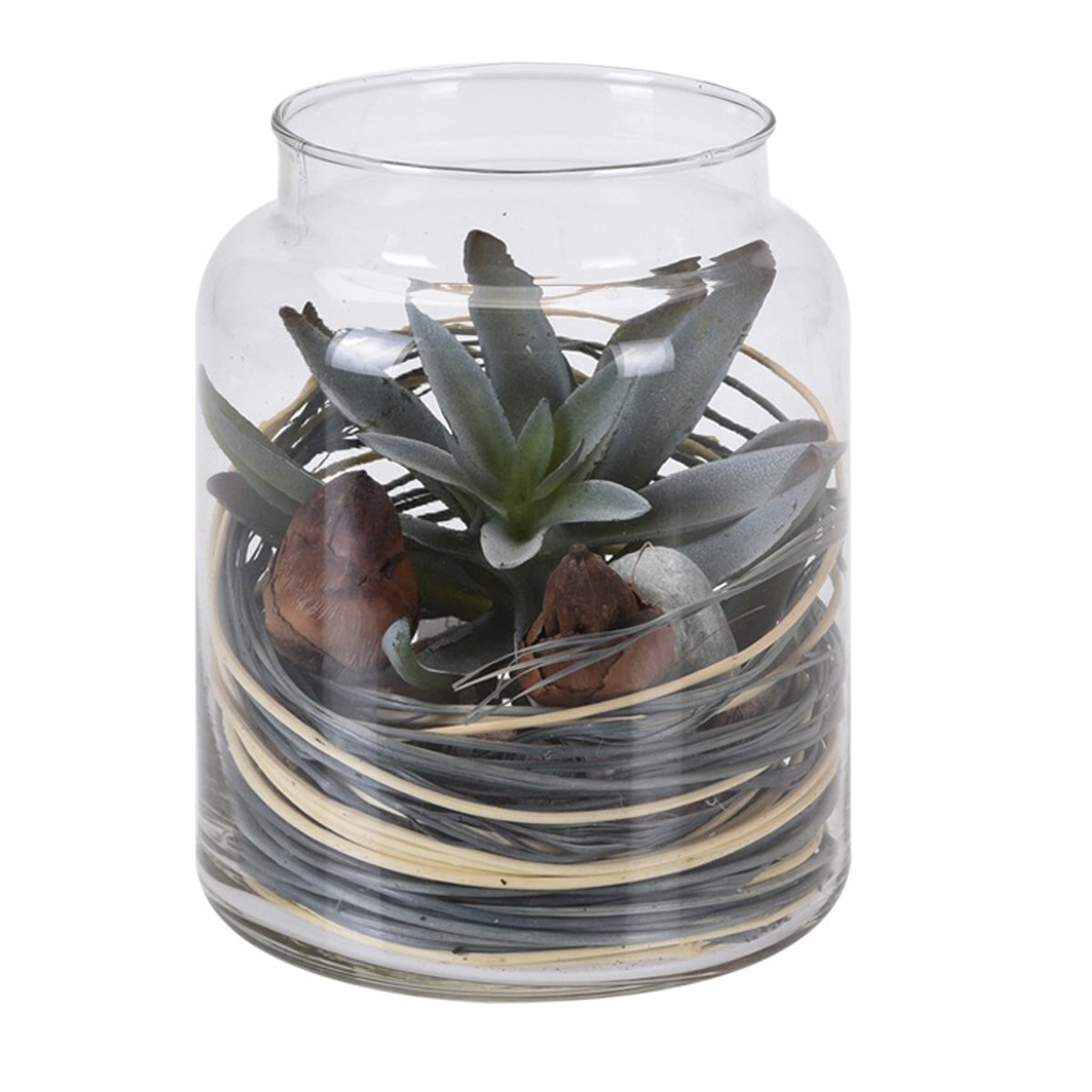 Tarro Cristal con Planta 6