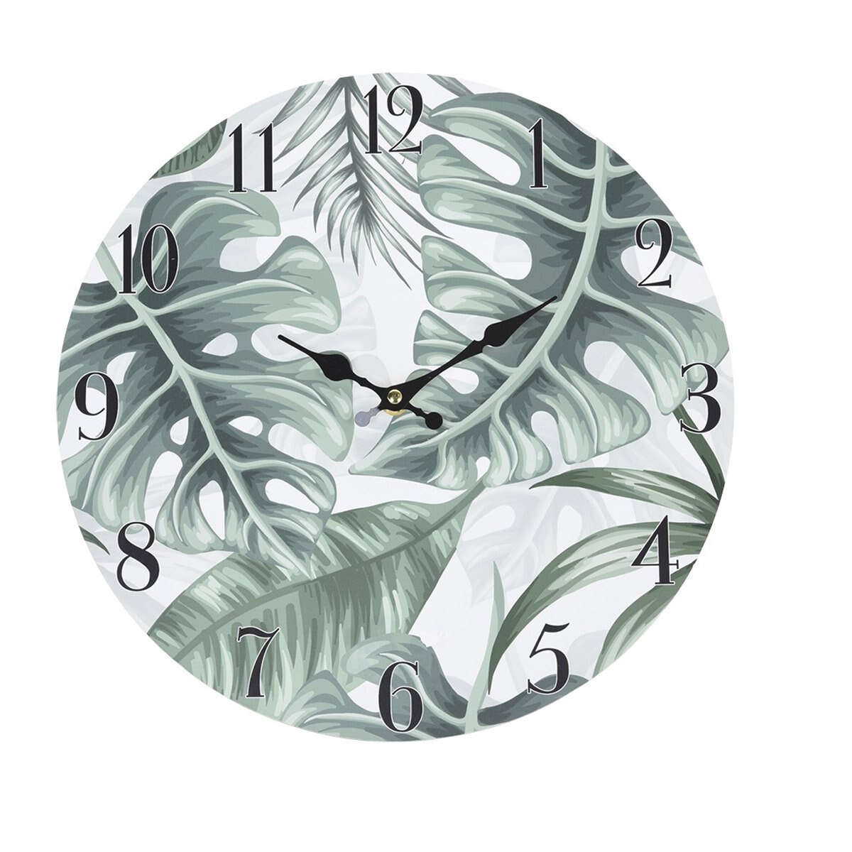 Reloj Pared Mdf 33 Cm Hojas 3