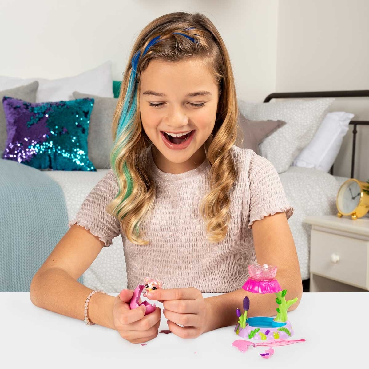 Hatchimals Set de Juego Ducha de Flores Marnas Spin Master
