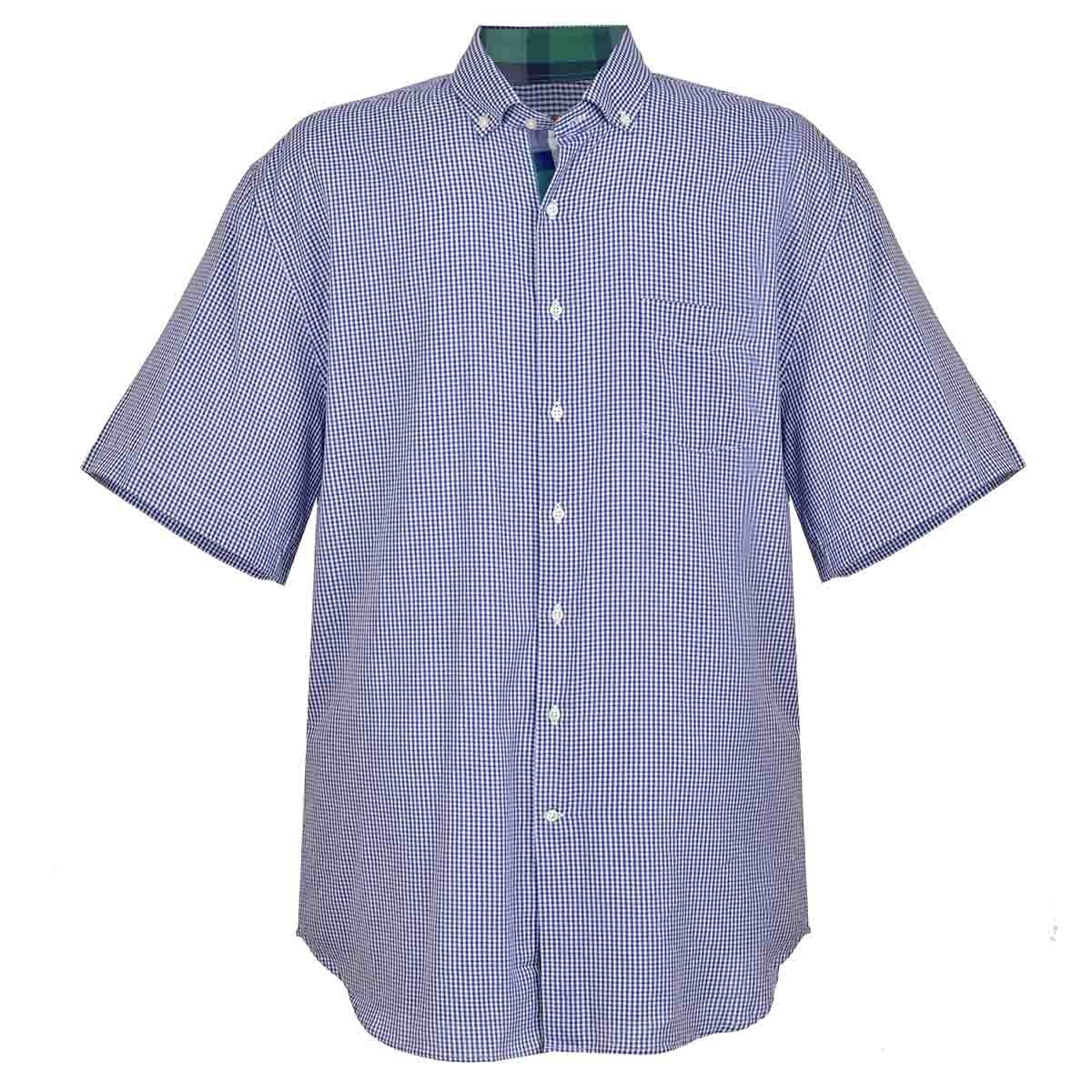 Camisa Manga Corta Color Azul J. Opus