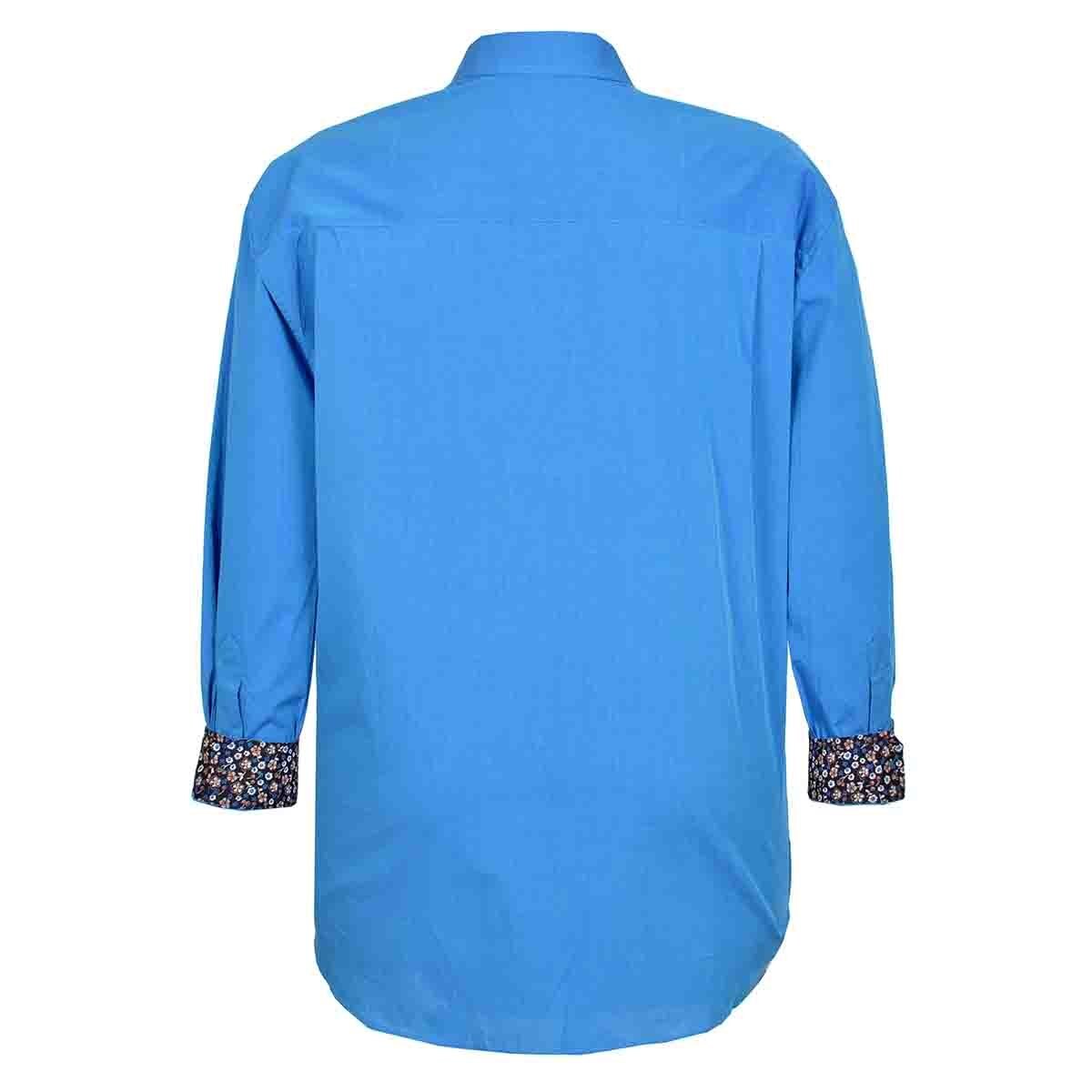 Camisa Manga Larga Color Turquesa J. Opus