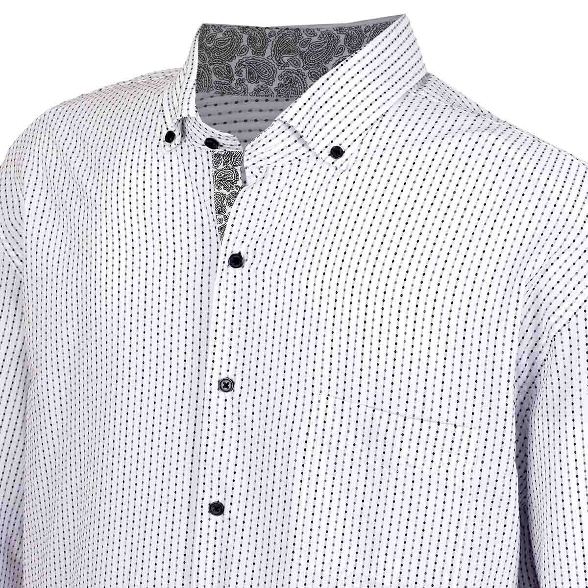 Camisa Manga Larga Color Blanco J. Opus