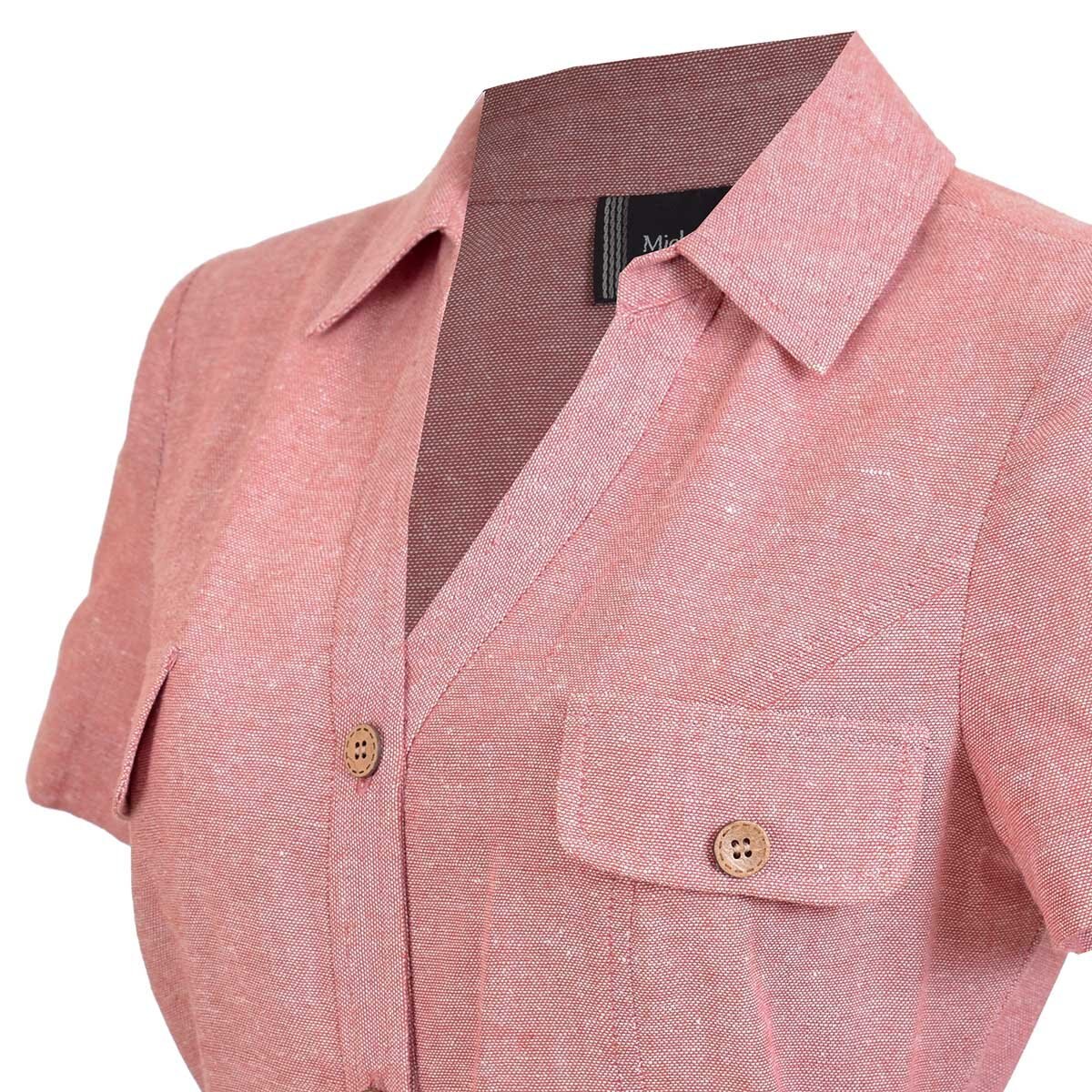 Vestido Liso Camisero Michel Paulini