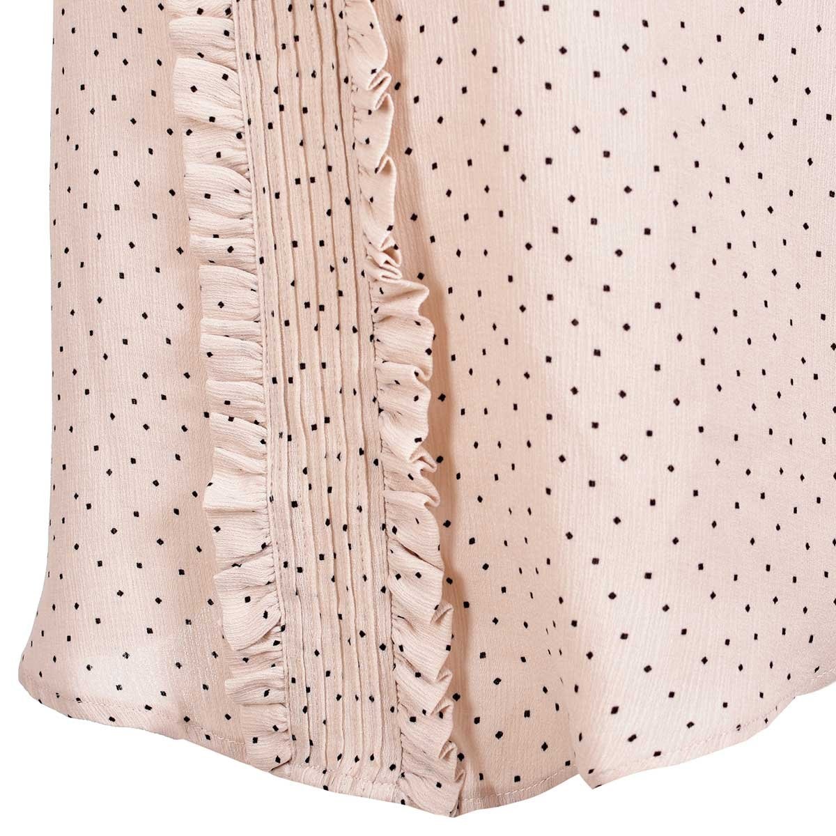 Blusa para Dama Manga Corta con Olan Estampado Philosophy Jr. Woman