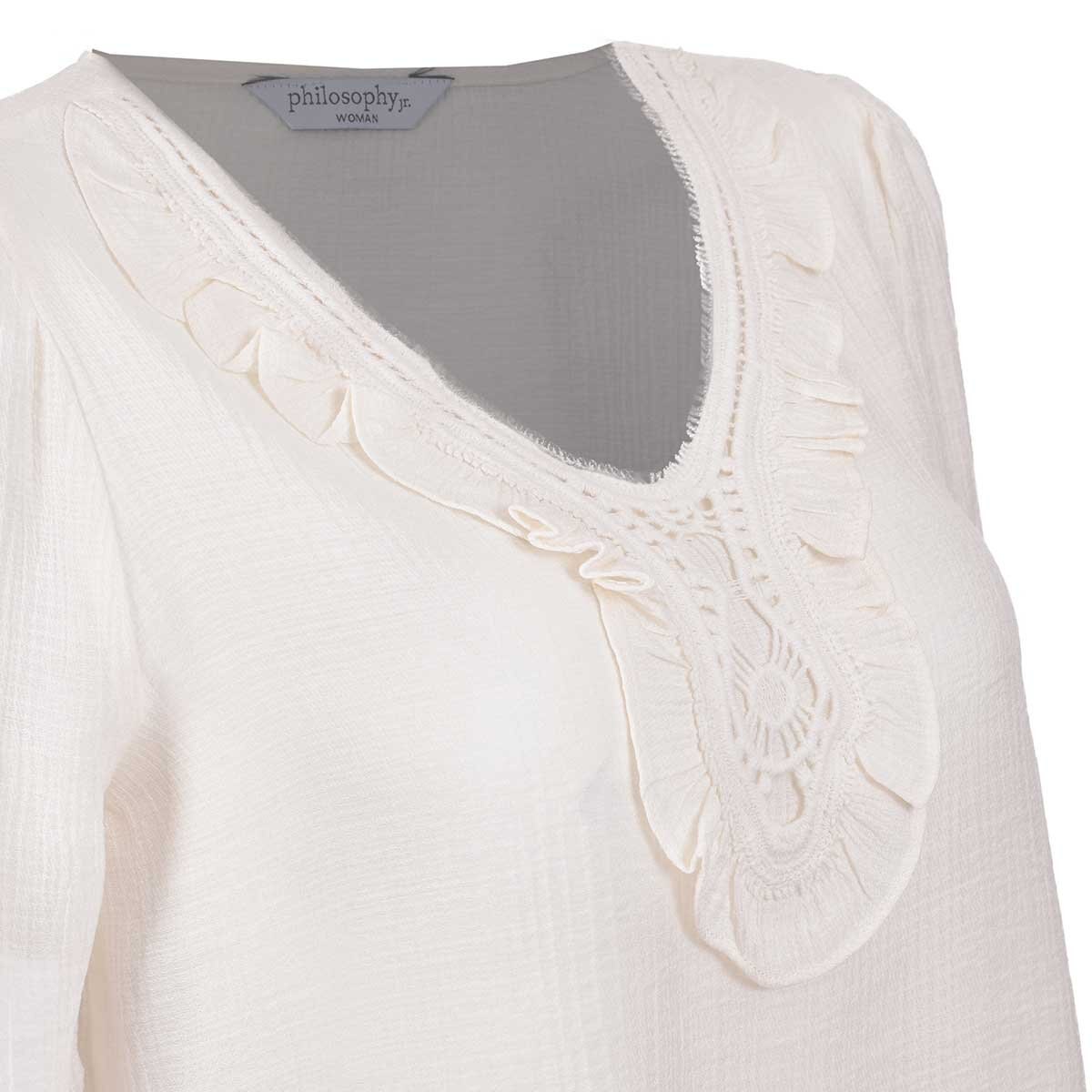 Blusa para Dama de Manga Larga Escote en V Philosophy Jr. Woman
