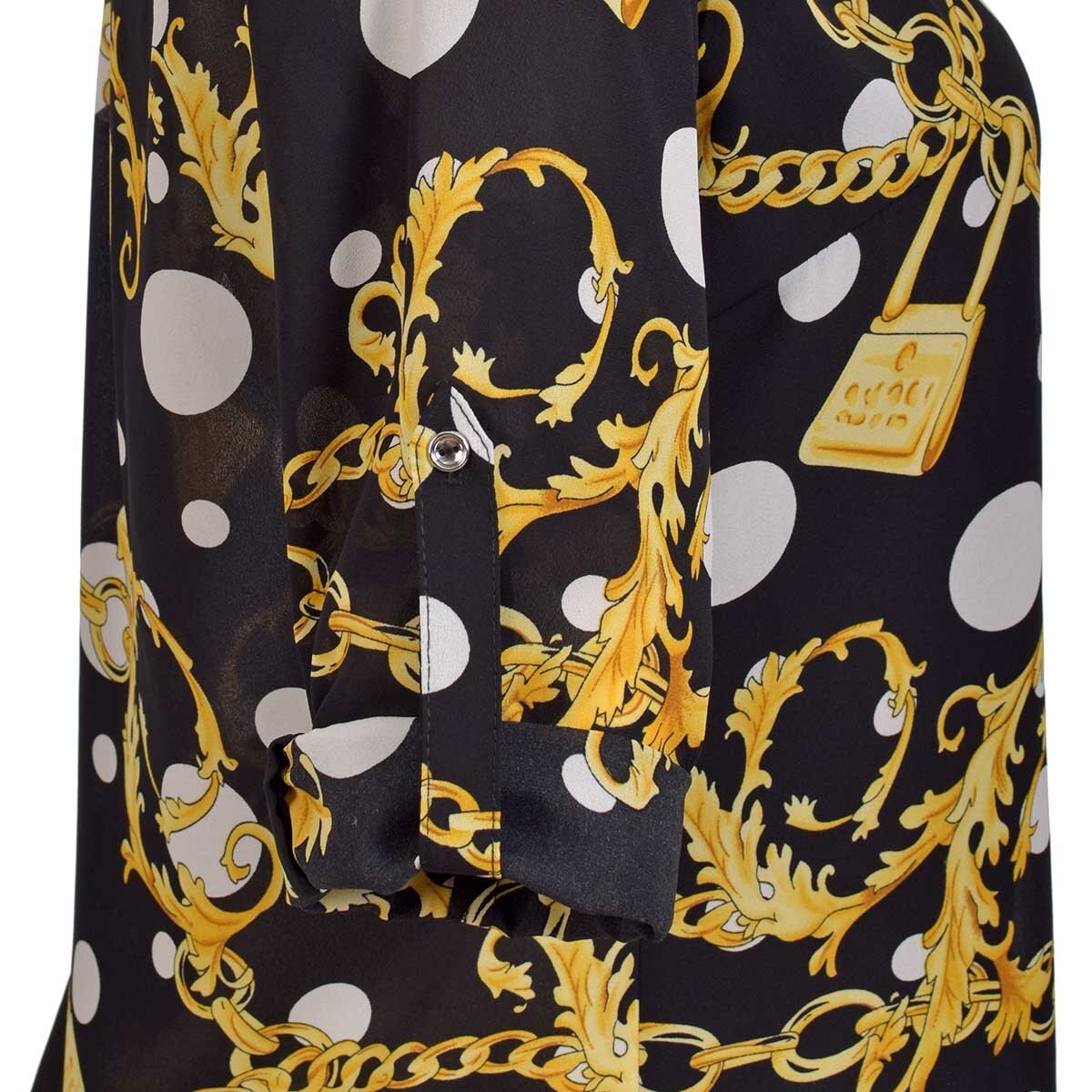 Blusa Manga Larga con Elevadores Cuello Mao Philosophy Jr. Woman