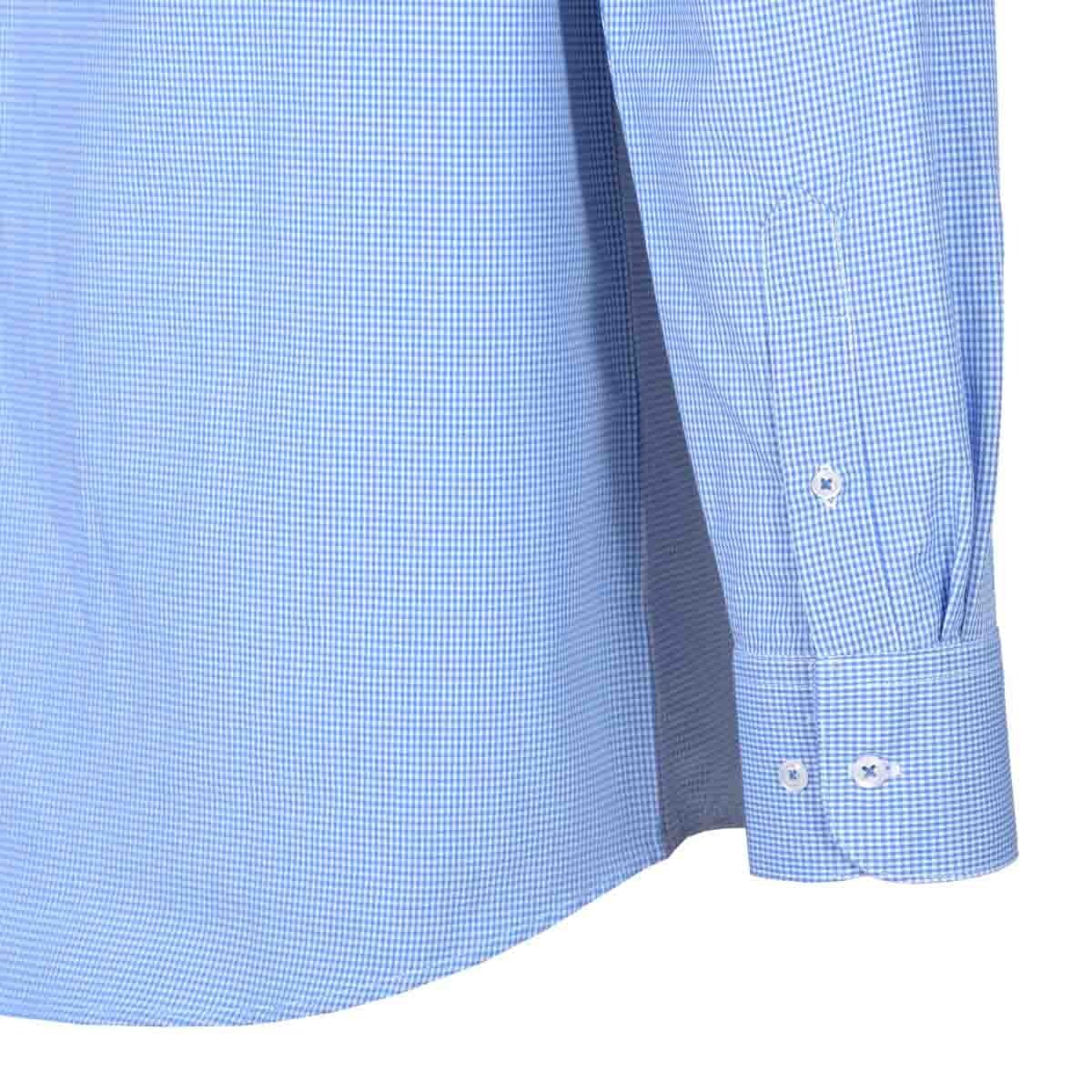 Camisa de Vestir Color Azul Combinado Nina Ricci