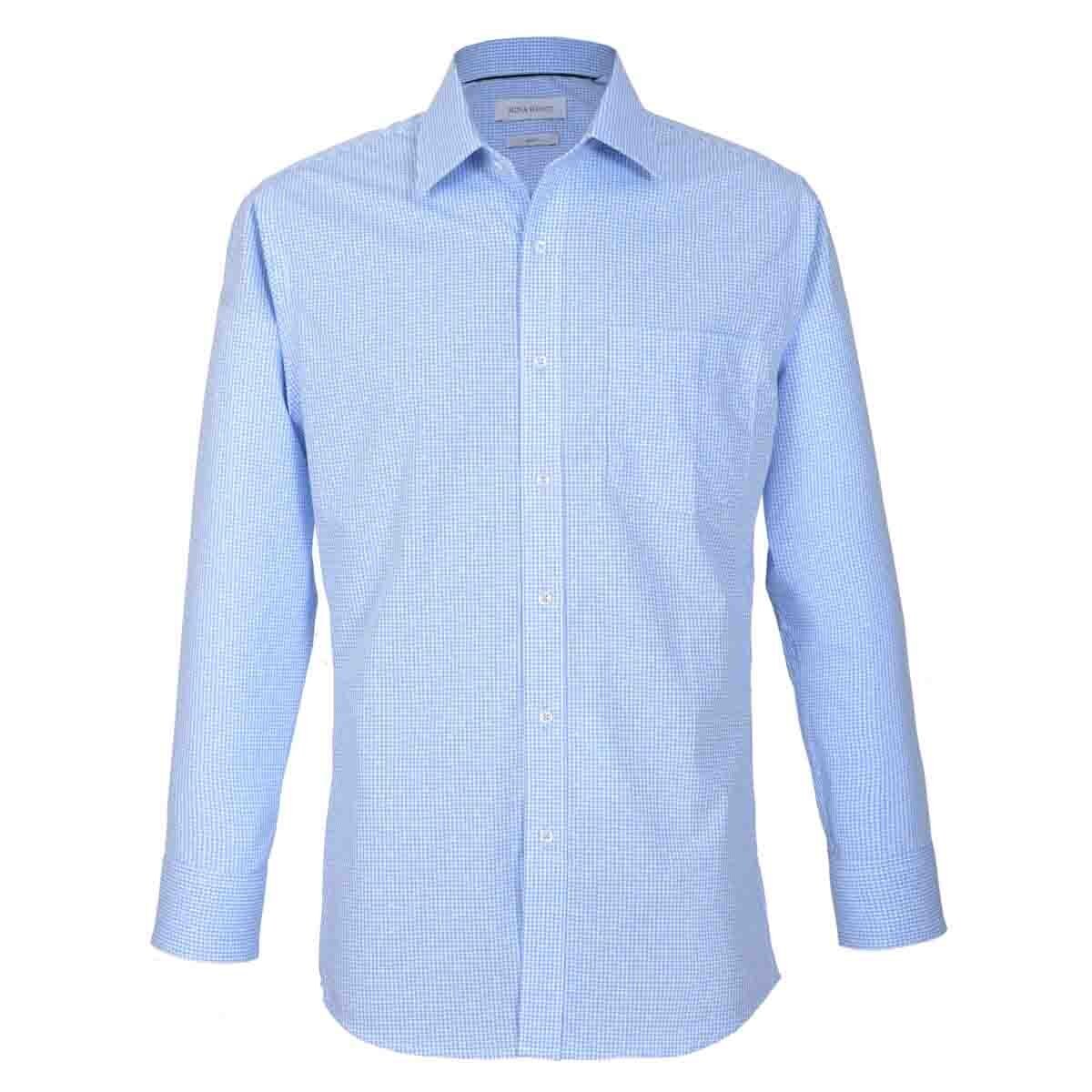 Camisa de Vestir Color Azul Combinado Nina Ricci