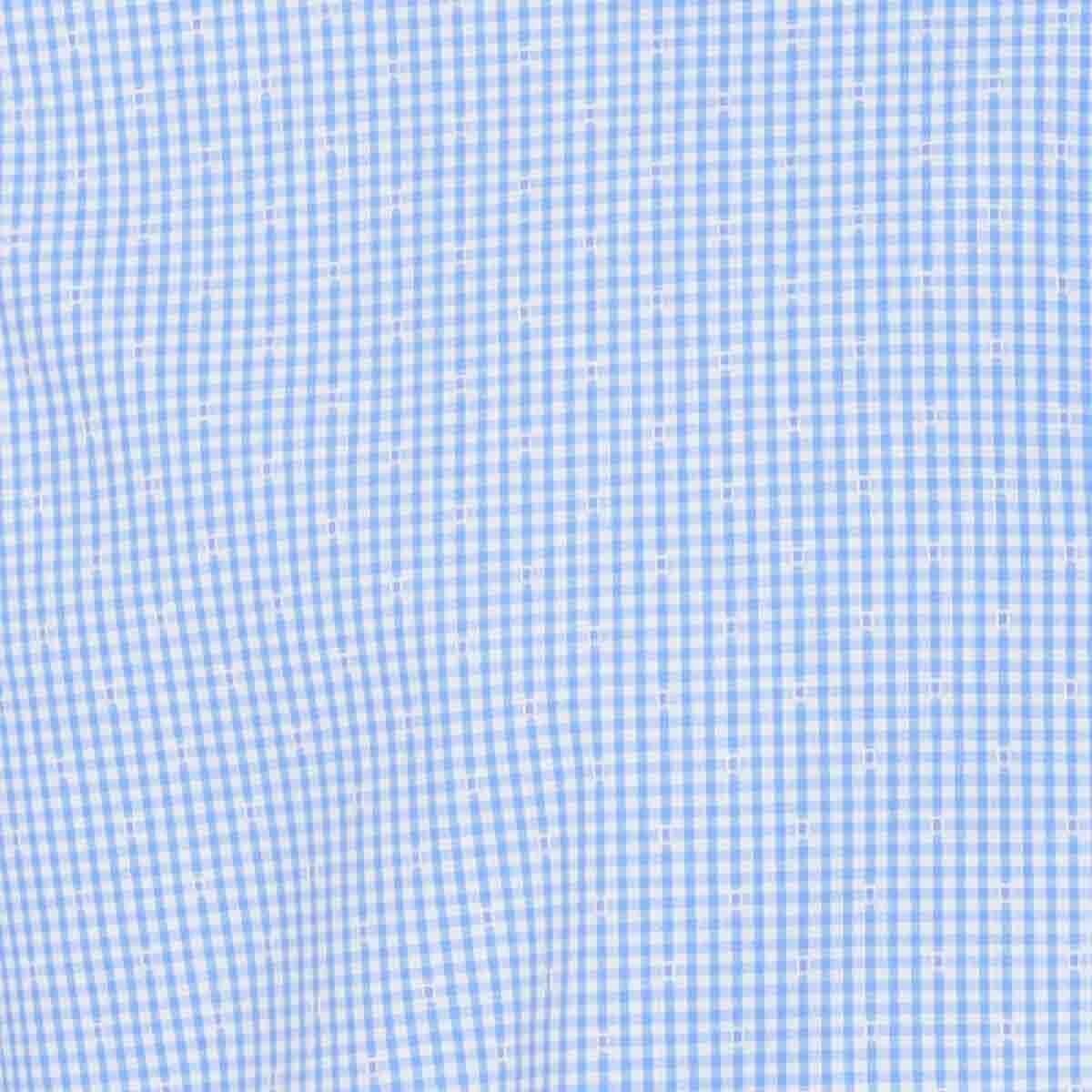 Camisa de Vestir Color Azul Combinado Nina Ricci