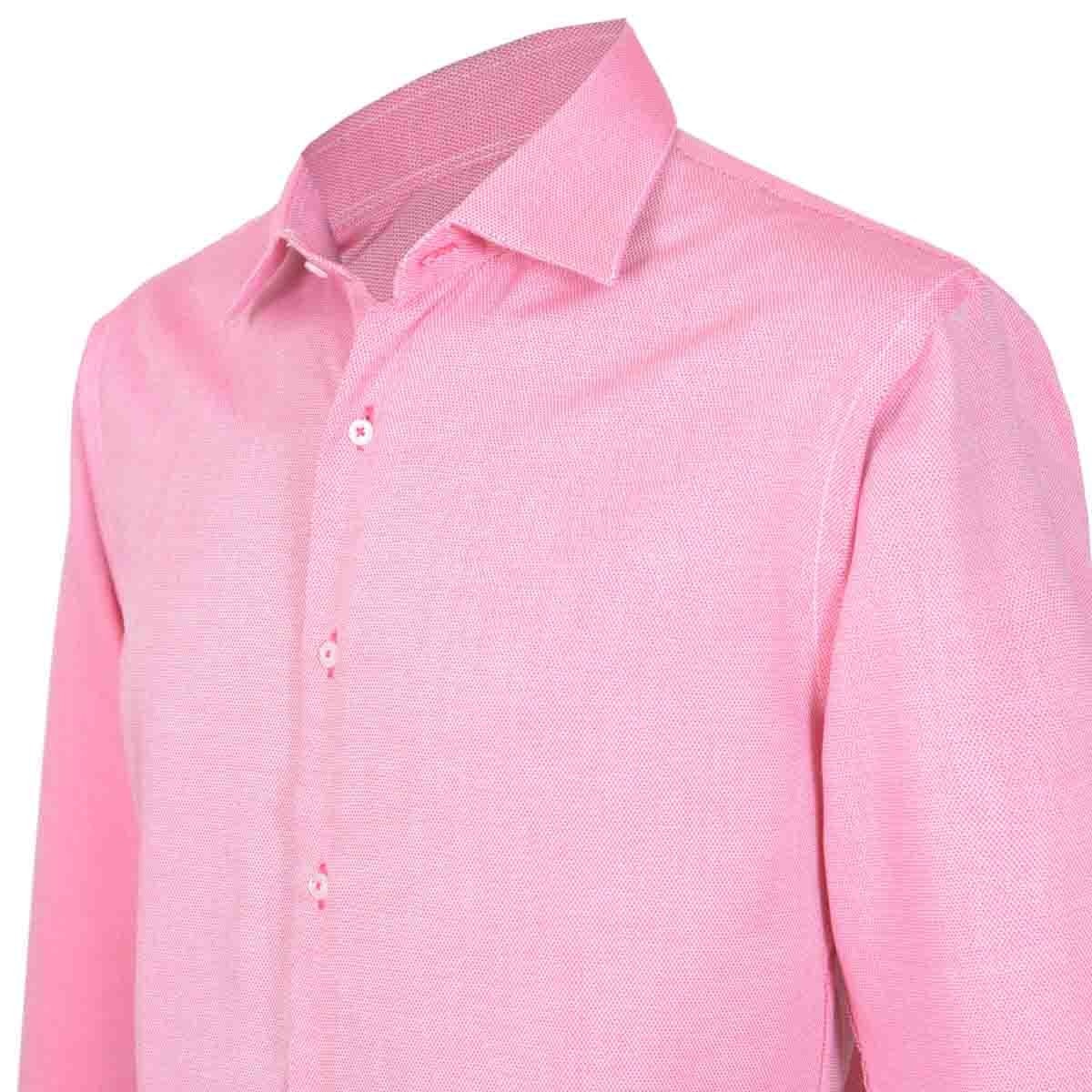 Camisa de Vestir Color Rojo Combinado Nina Ricci