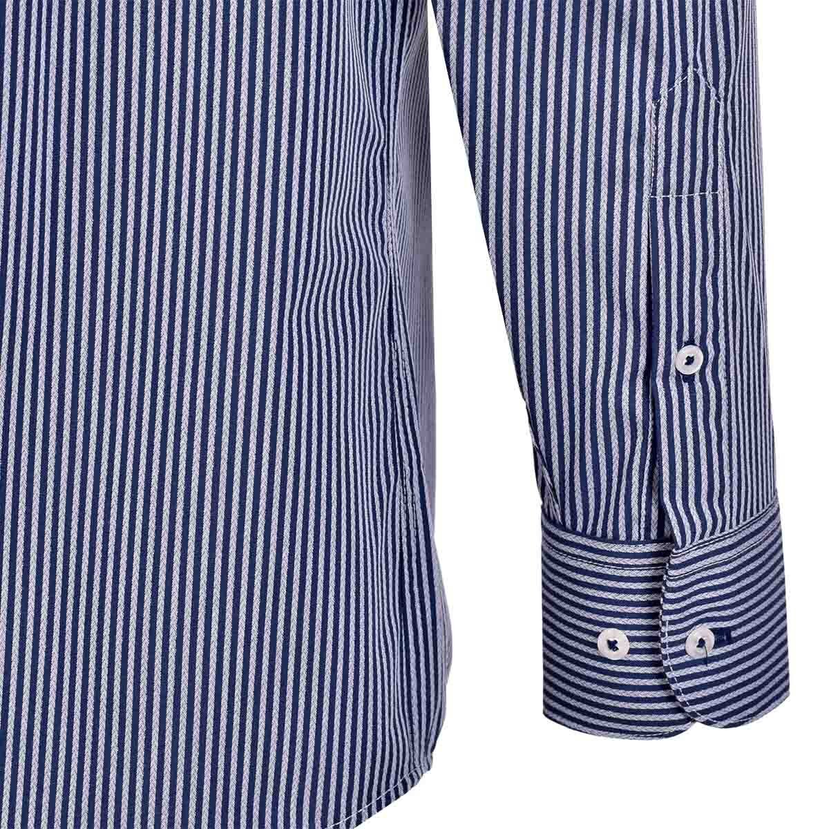 Camisa de Vestir Color Azul Combinado Nina Ricci