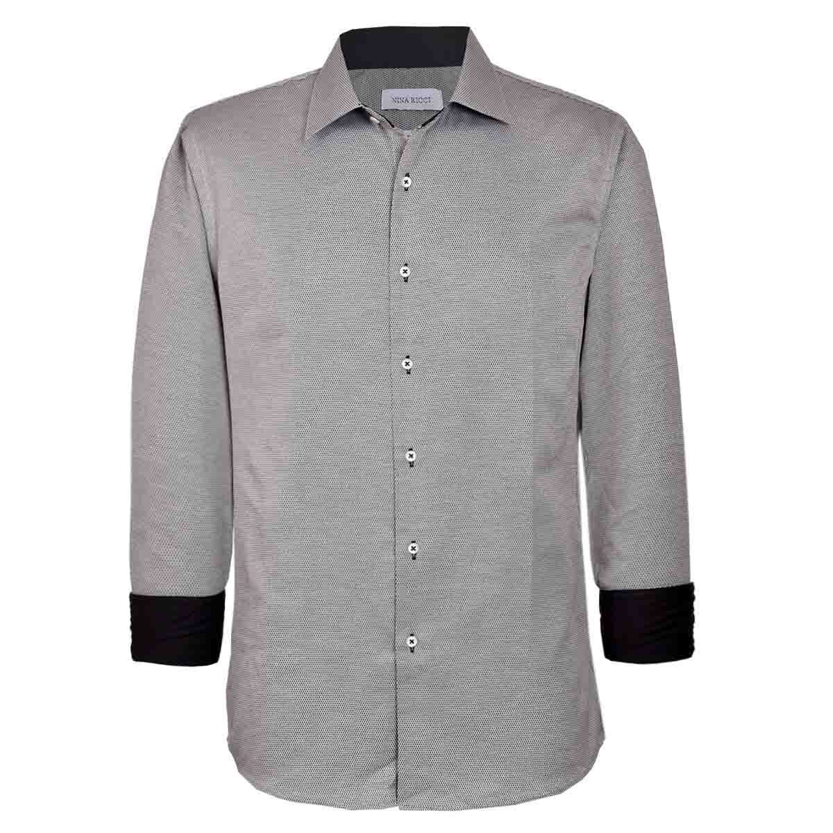 Camisa de Vestir Color Negro Nina Ricci