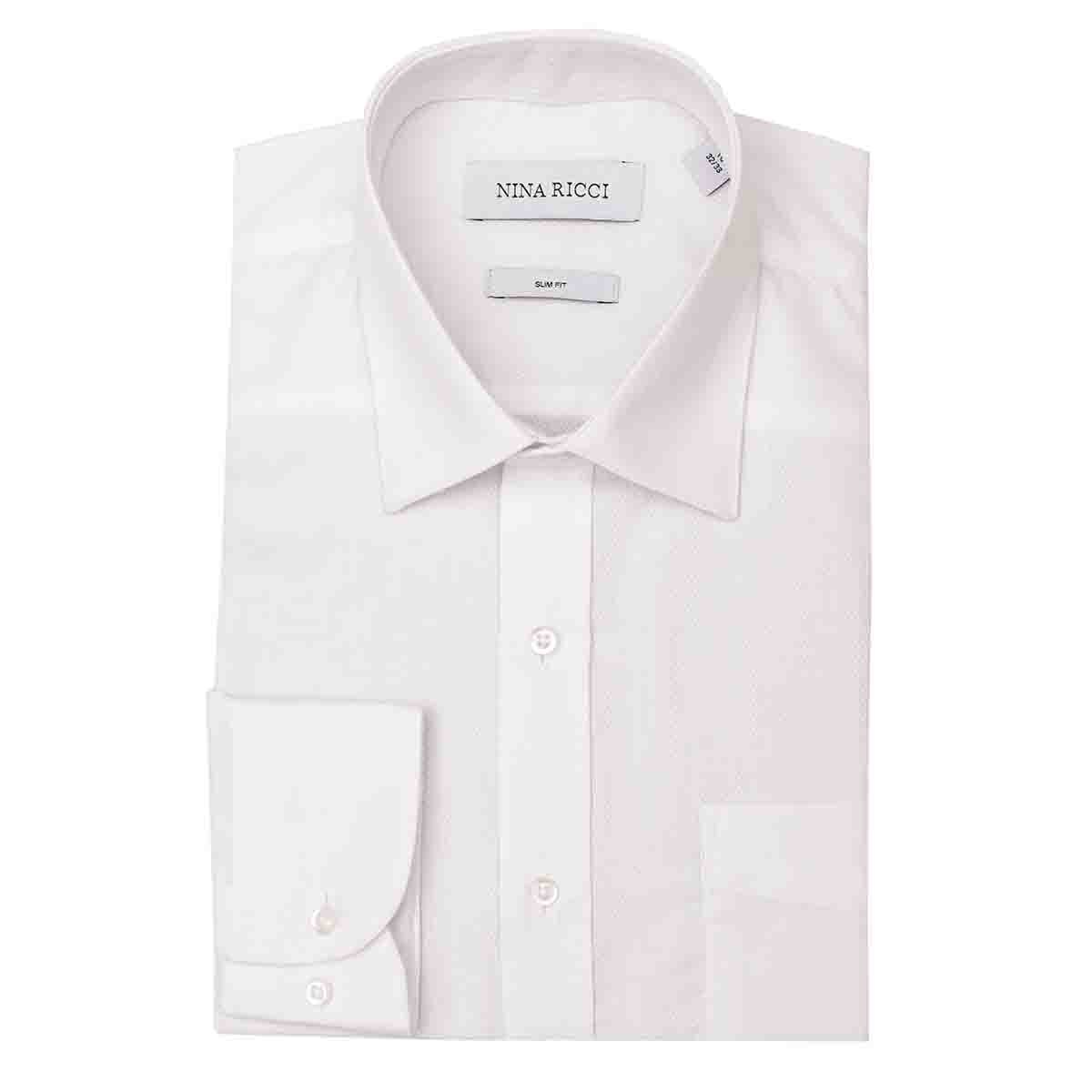 Camisa de Vestir Color Blanco Nina Ricci