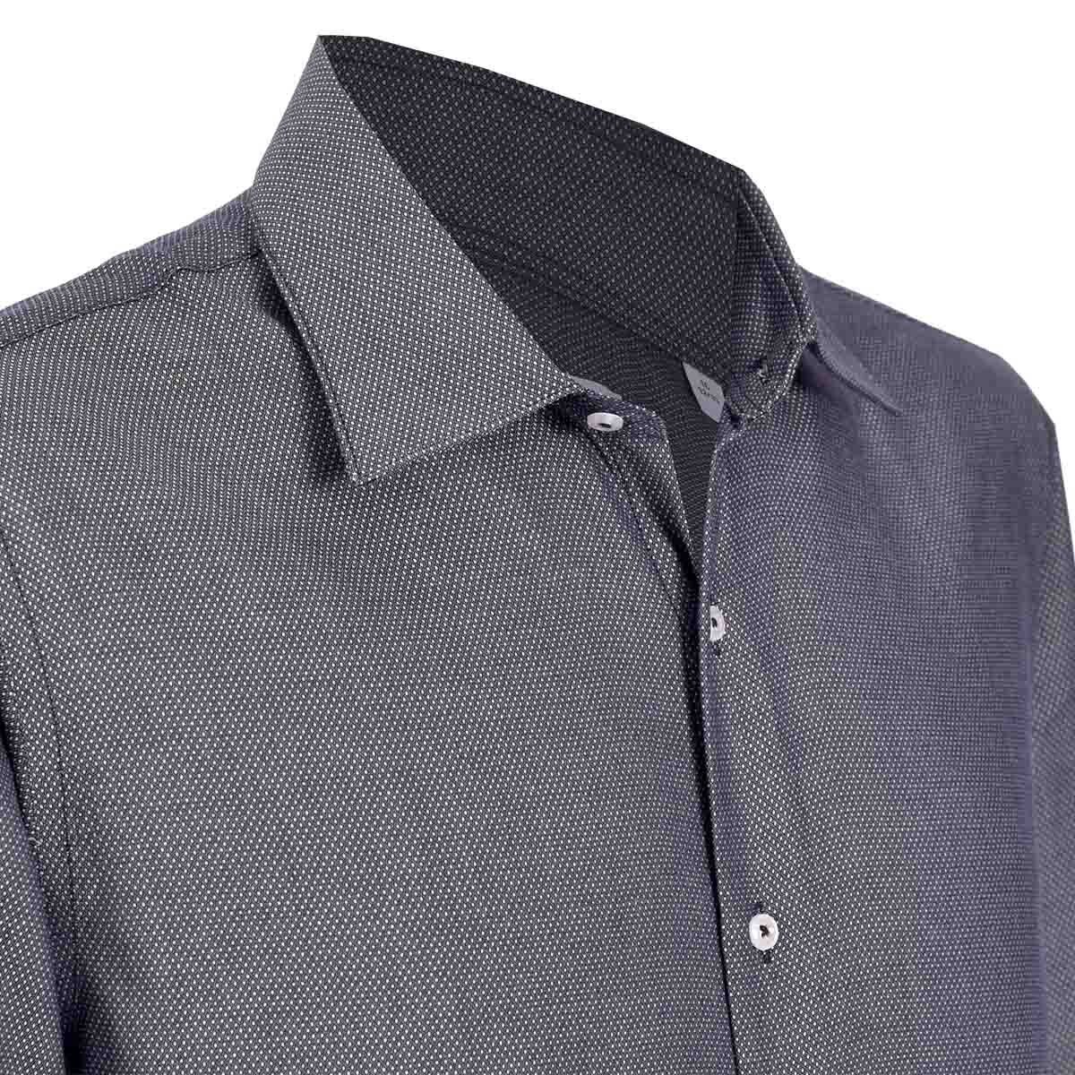 Camisa de Vestir Color Azul Combinado Nina Ricci