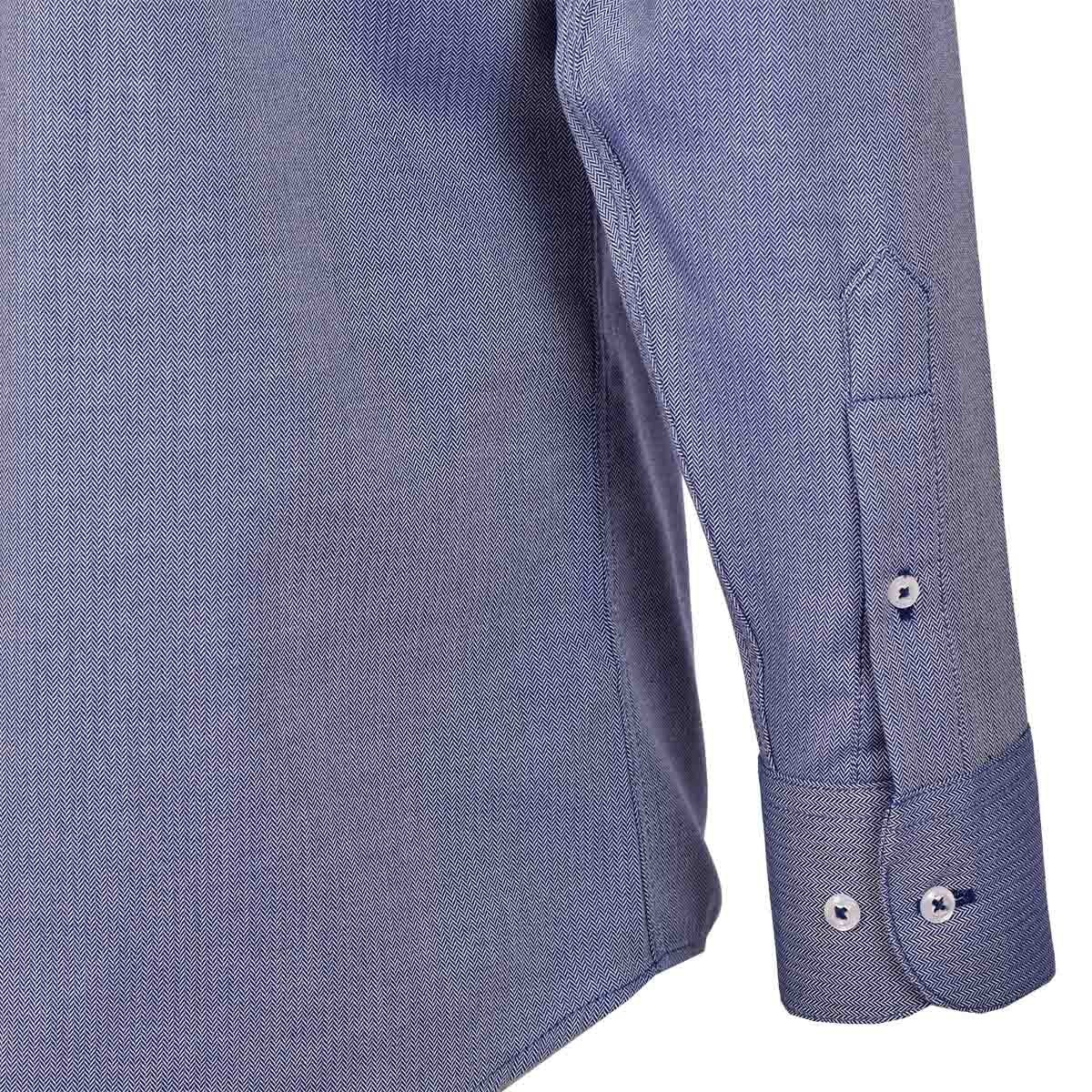 Camisa de Vestir Color Azul Combinado Nina Ricci
