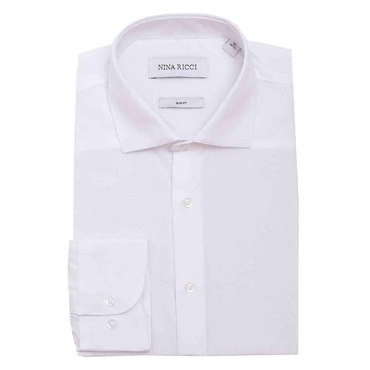 Camisa de Vestir Color Blanco Nina Ricci