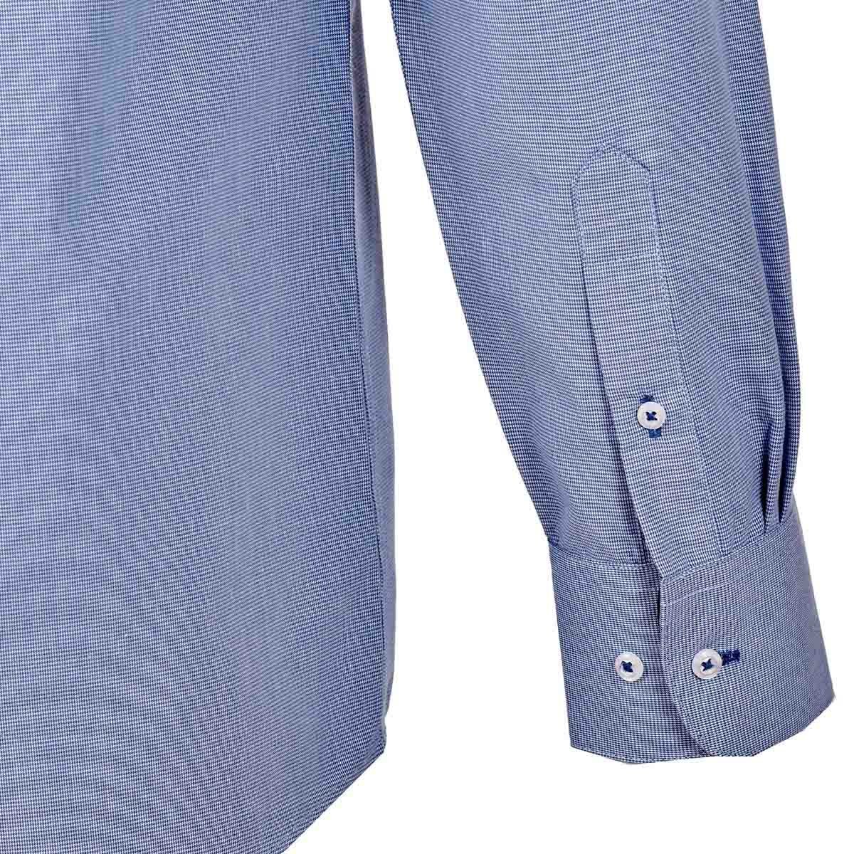 Camisa de Vestir Color Azul Combinado Nina Ricci