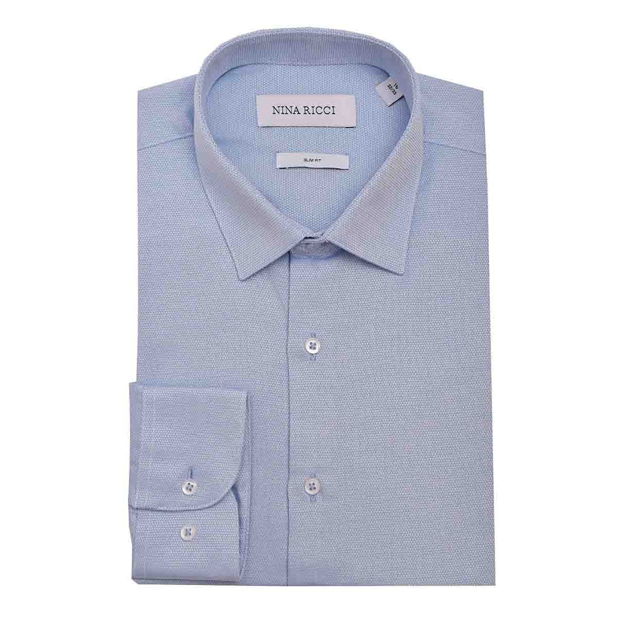 Camisa de Vestir Color Azul Claro Nina Ricci