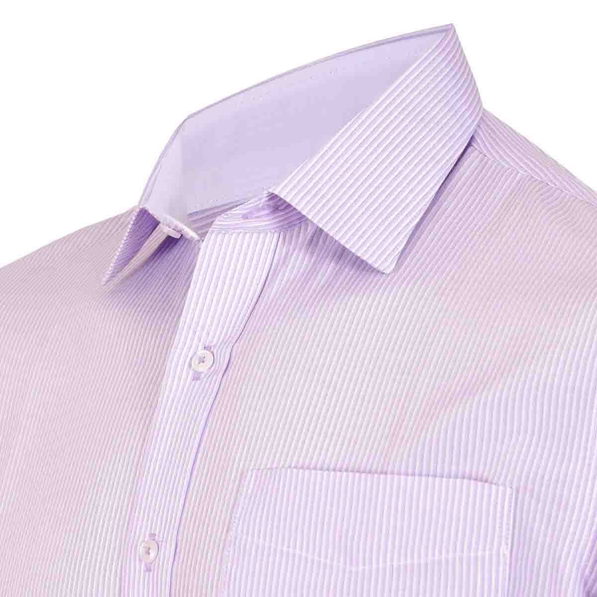 Camisa de Vestir Color Morado Combinado Nina Ricci