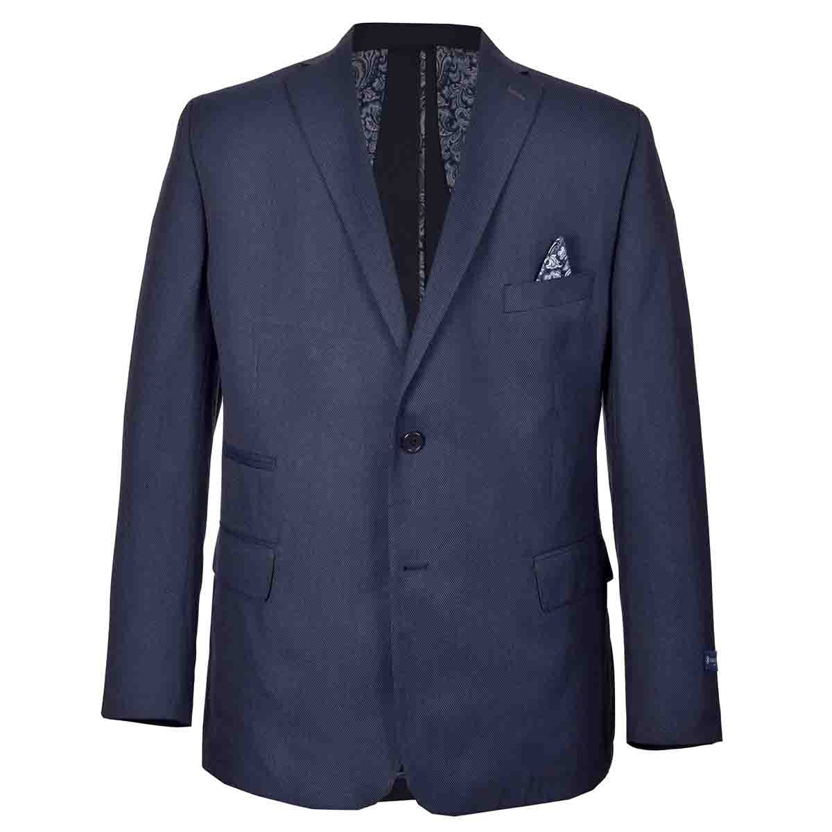 Saco Big & Tall Color Azul Carlo Corinto