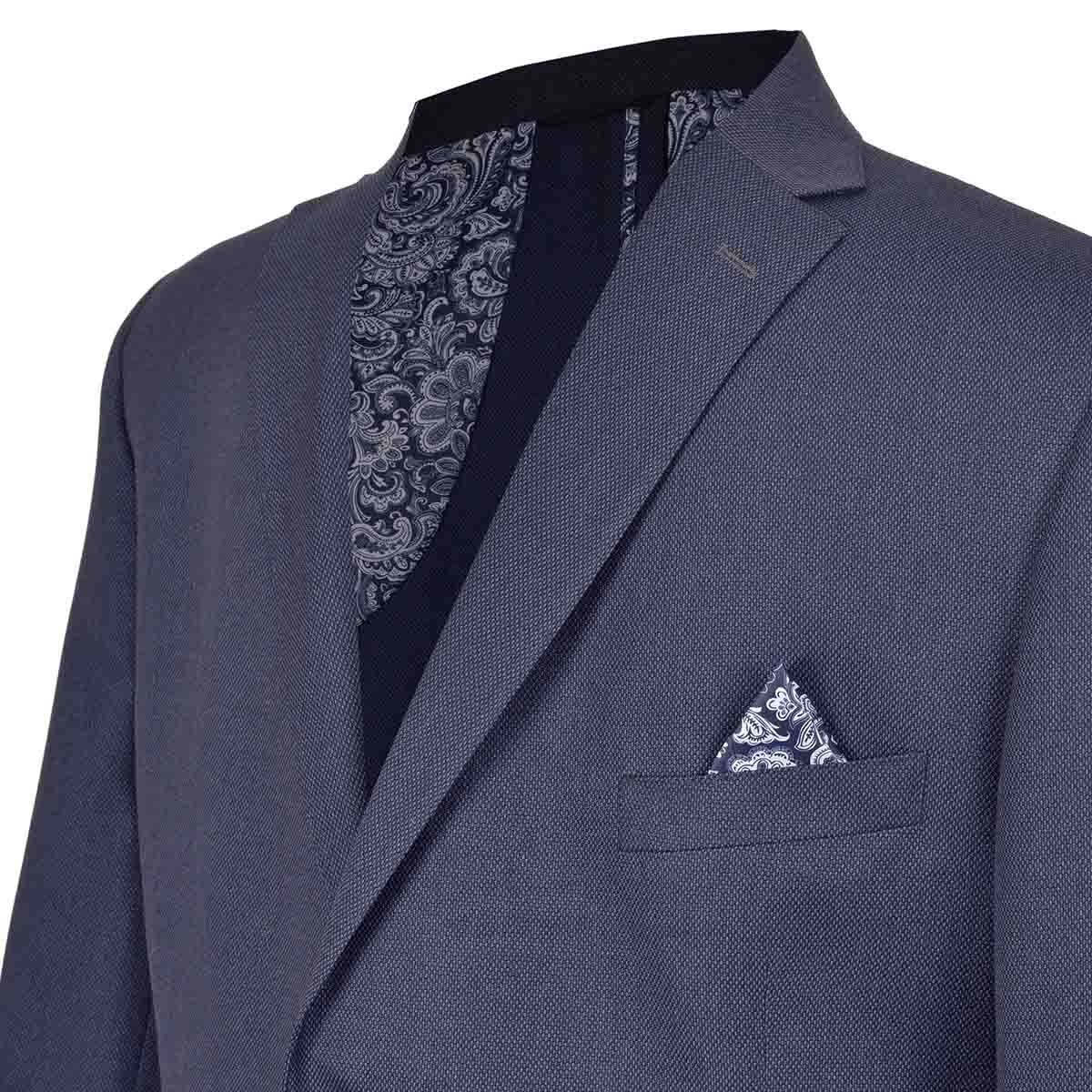 Saco Big & Tall Color Azul Carlo Corinto