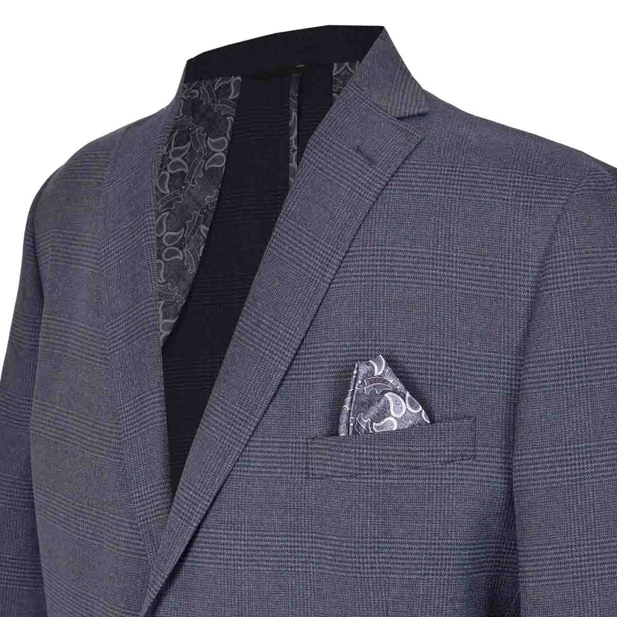 Saco Big & Tall Color Azul Combinado Carlo Corinto