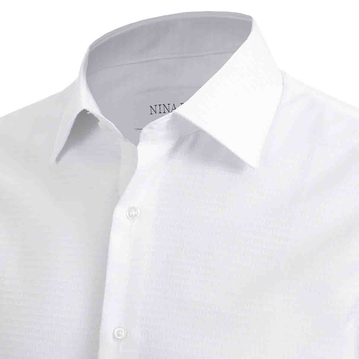 Camisa de Vestir Color Blanco Nina Ricci
