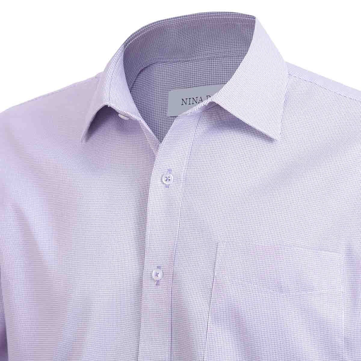 Camisa de Vestir Color Morado Claro Nina Ricci