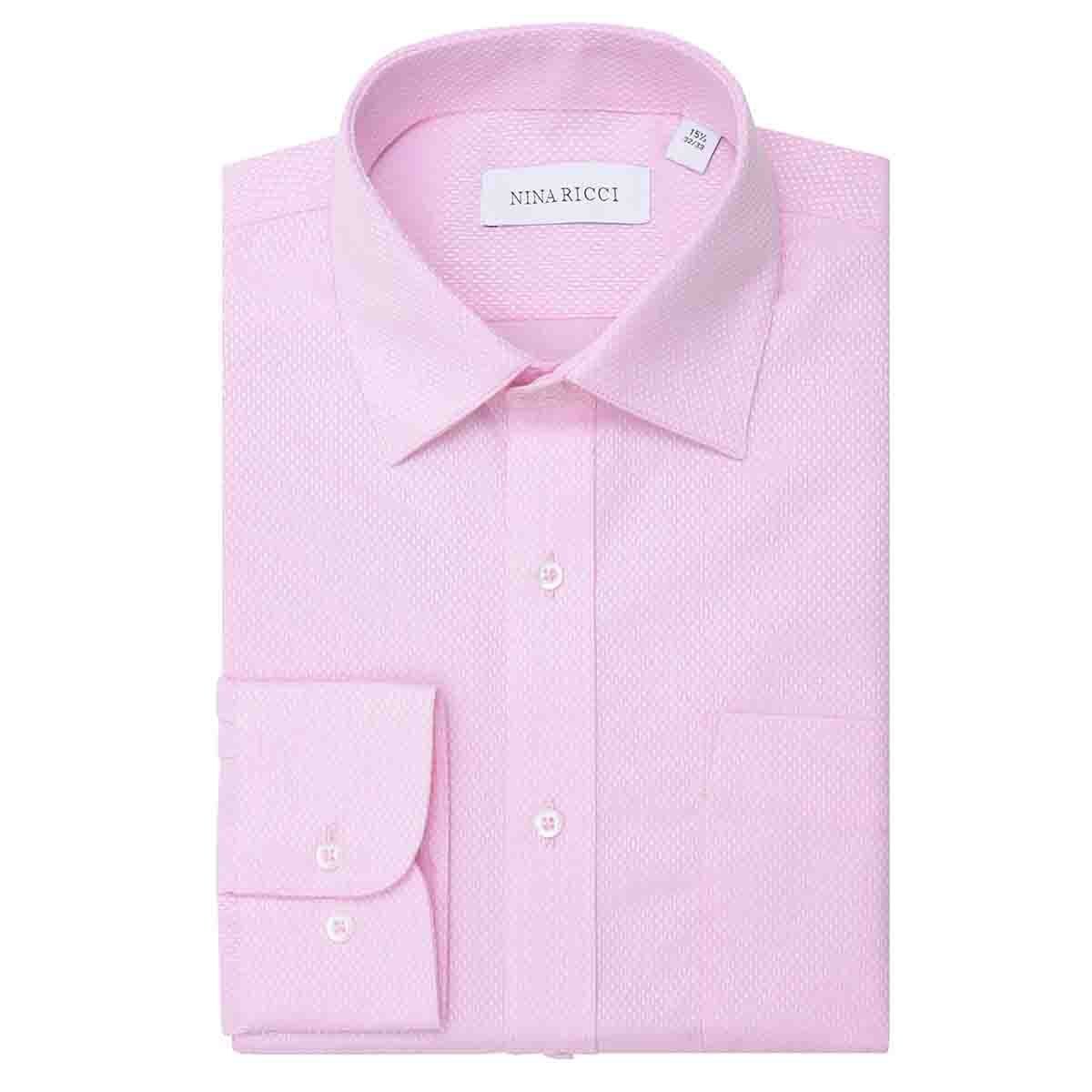 Camisa de Vestir Color Rosa Claro Nina Ricci