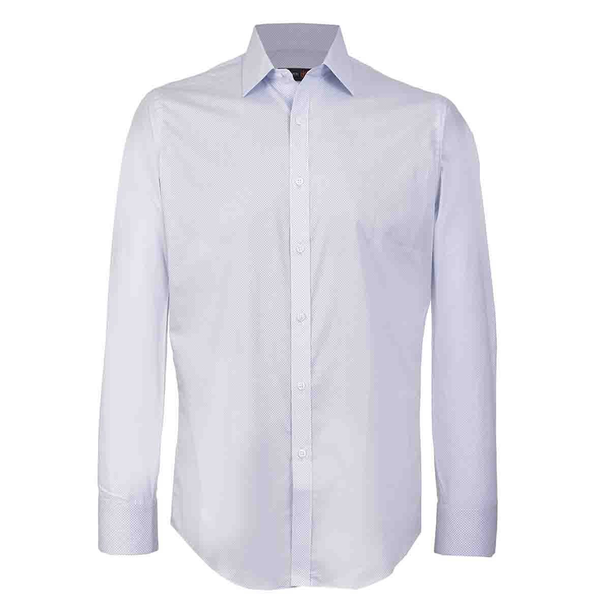 Camisa de Vestir con Puño y Cuello Color Azul Claro John Henry