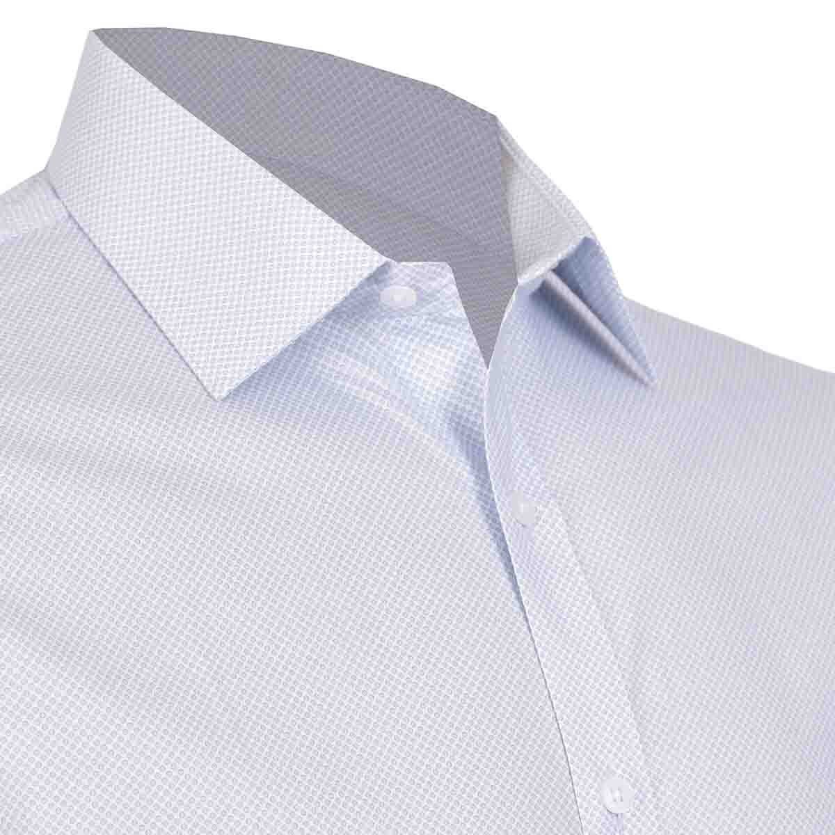Camisa de Vestir con Puño y Cuello Color Azul Claro John Henry