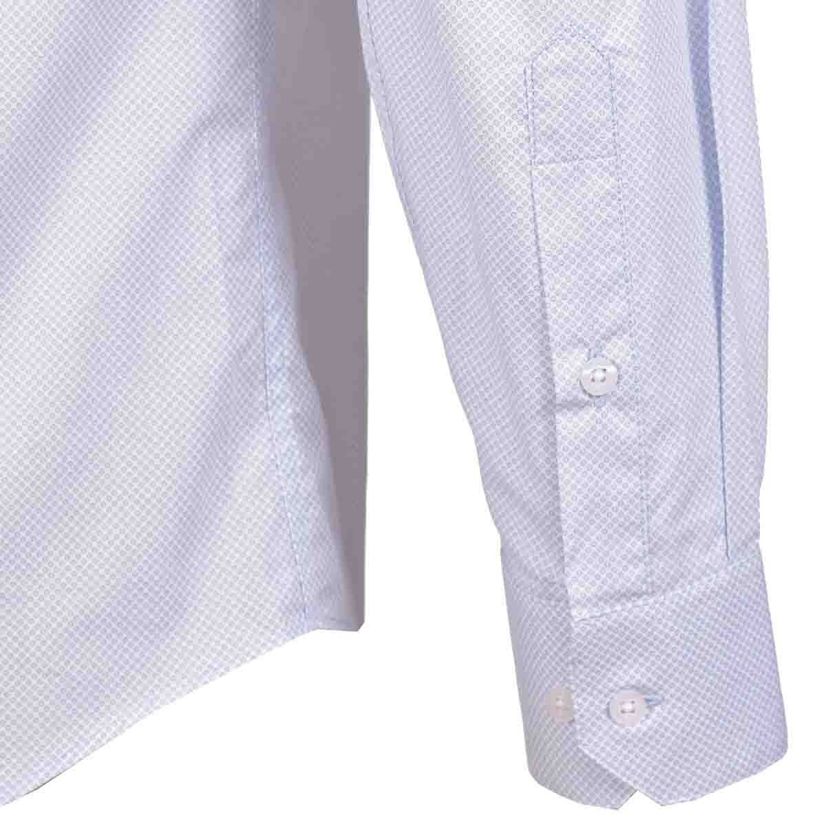 Camisa de Vestir con Puño y Cuello Color Azul Claro John Henry