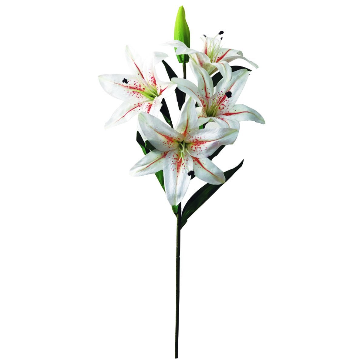 Lily Tiger Real Touch X 4 Flores Blanca el Ático