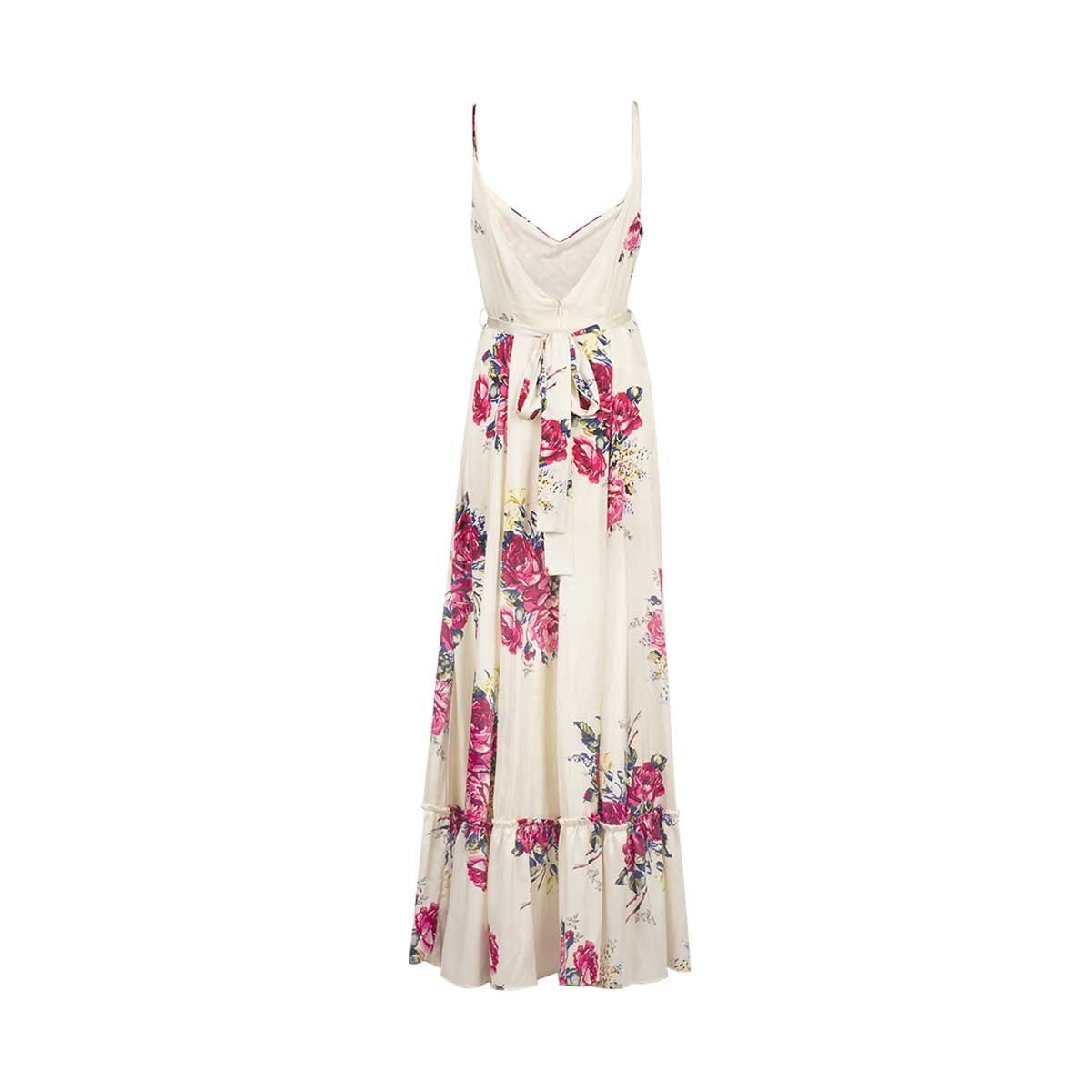Vestido Largo de Tirantes Estampado con Olan Life Styler