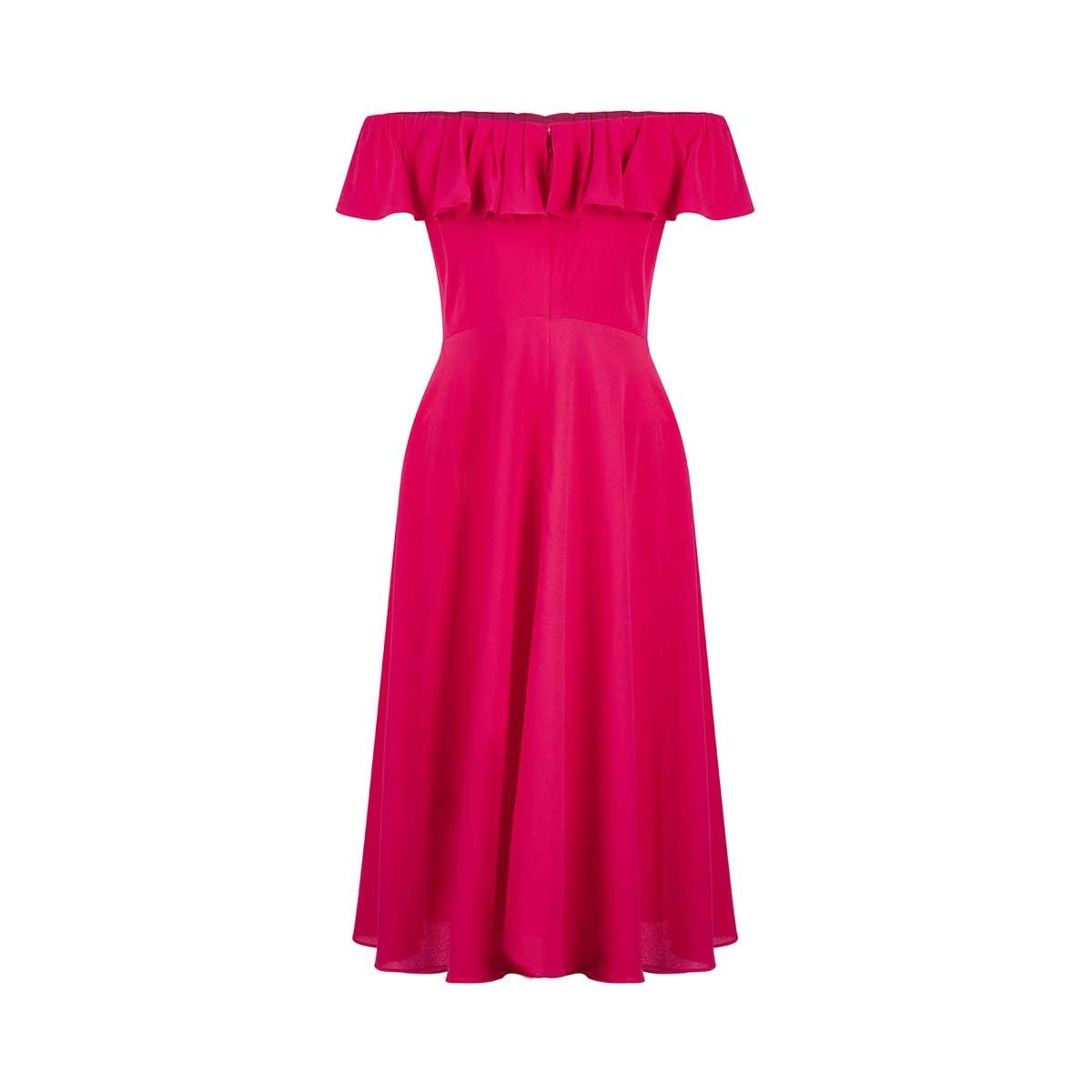 Vestido Cuello Barco Liso Life Styler