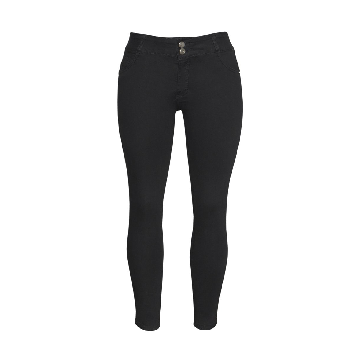 Jeans Skinny con 2 Botones Limoncello