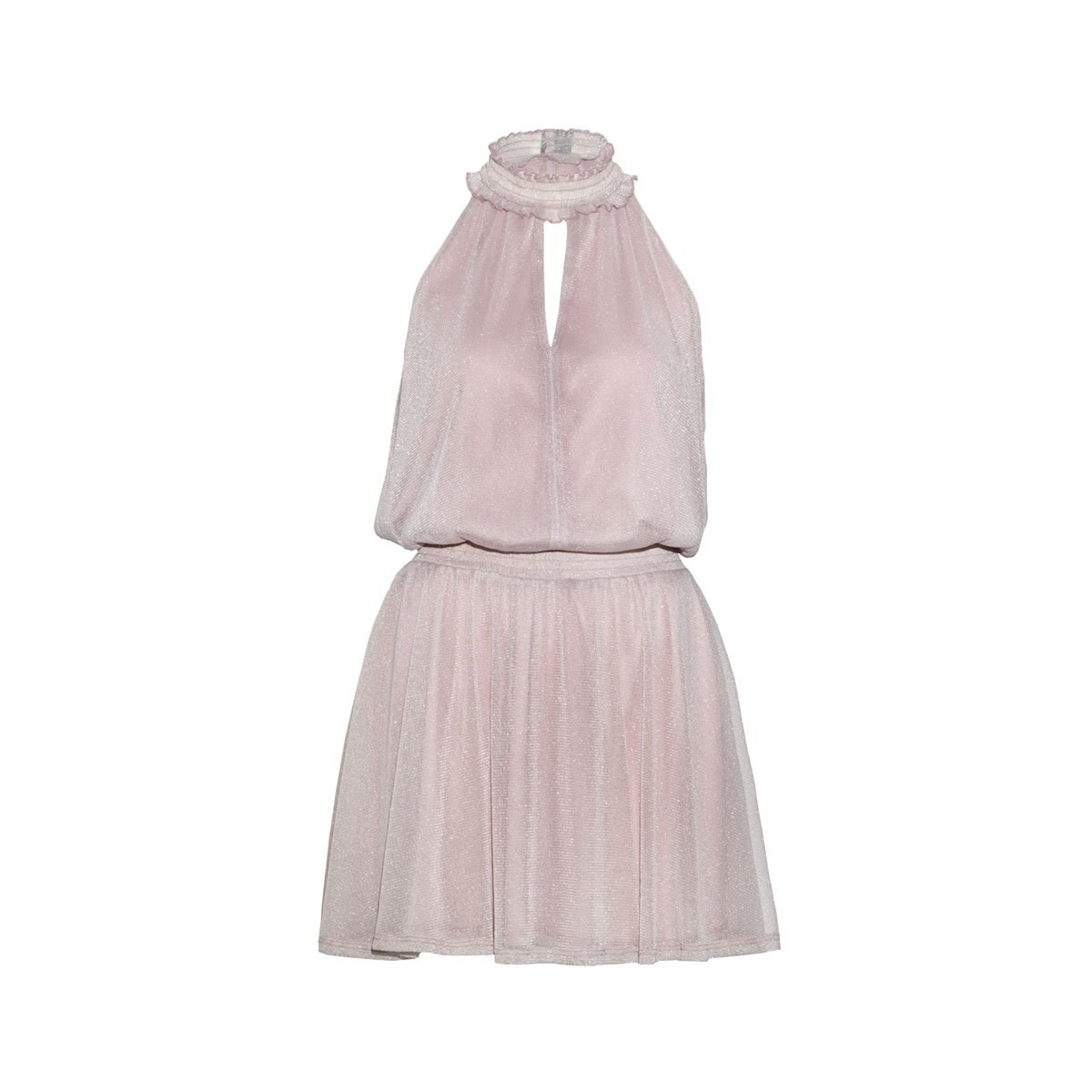 Vestido Corto con Cuello Alto Ink