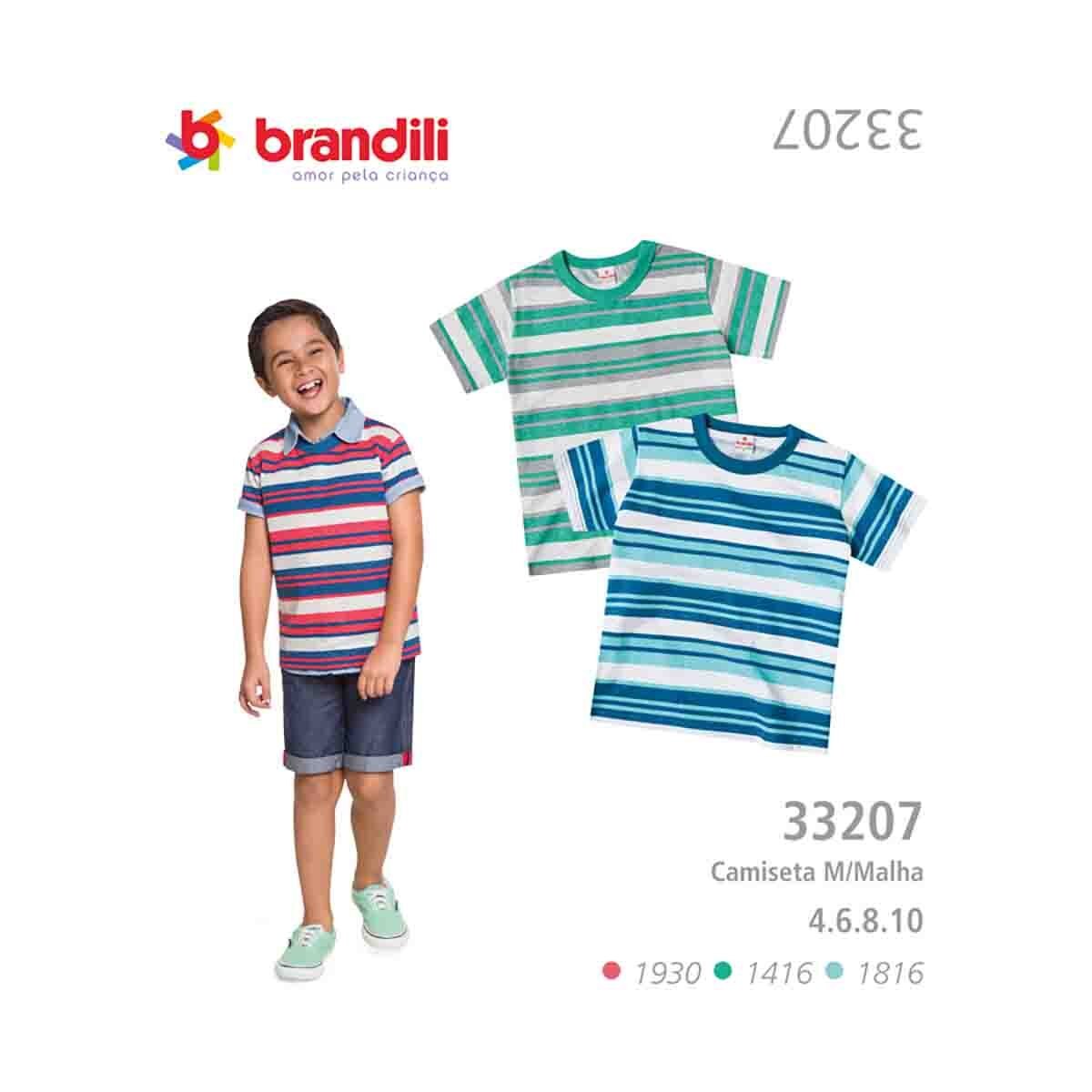 Camiseta Color Verde Combinado Brandillini para Niño