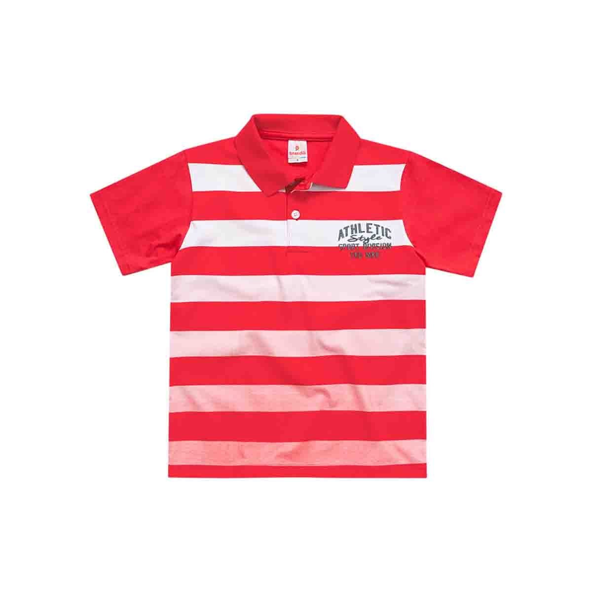 Camiseta Polo Color Azul Combiado Brandillini para Niño
