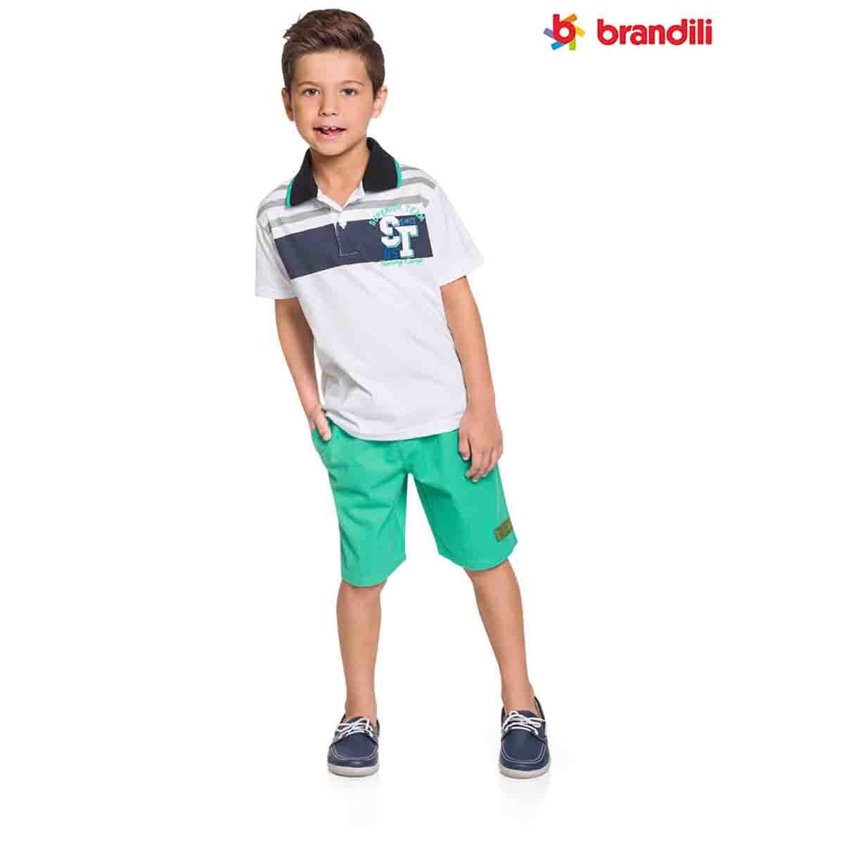 Conjunto de Polo Bermuda Color Blanco Brandillini