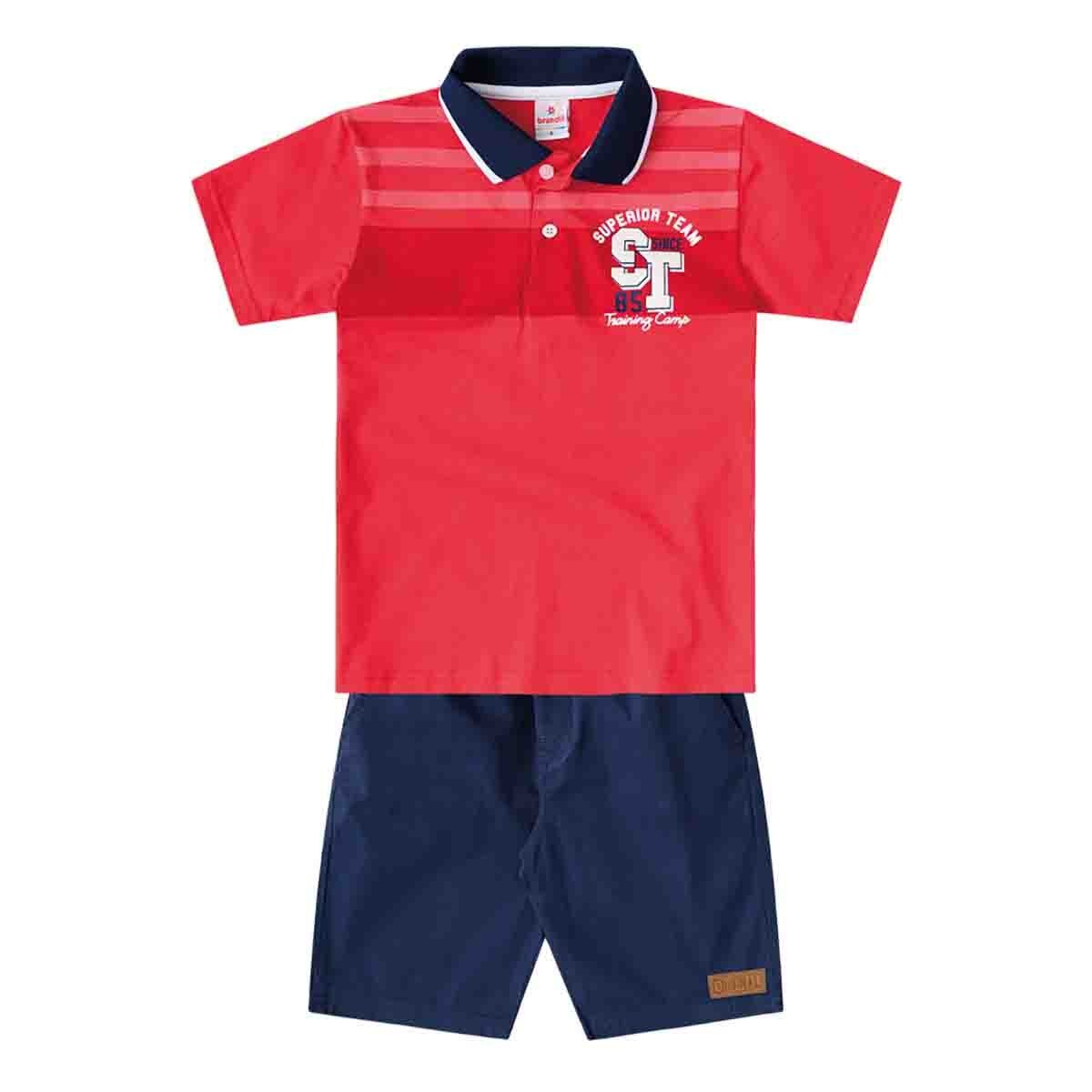 Conjunto de Polo Bermuda Color Blanco Brandillini