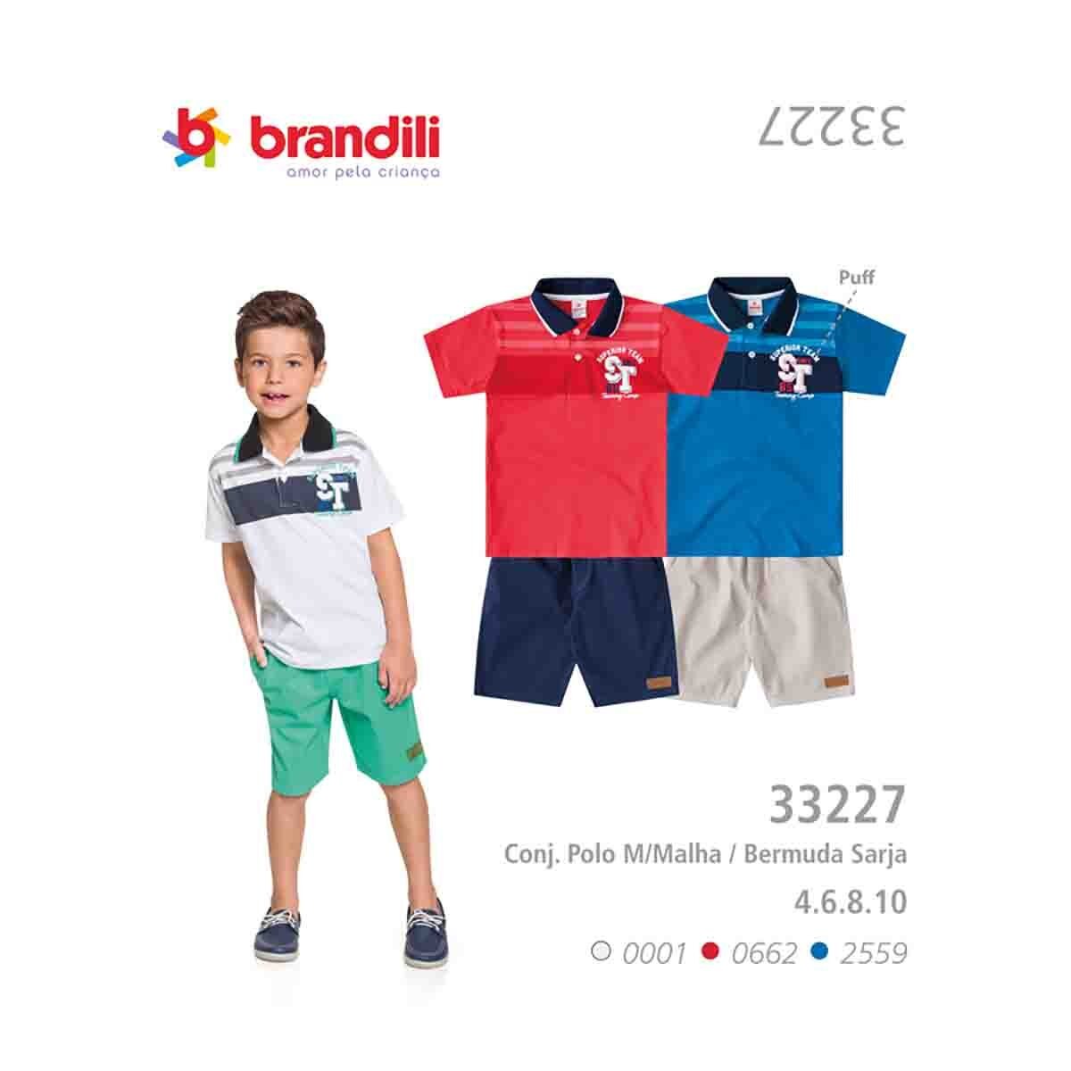 Conjunto de Polo Bermuda Color Blanco Brandillini