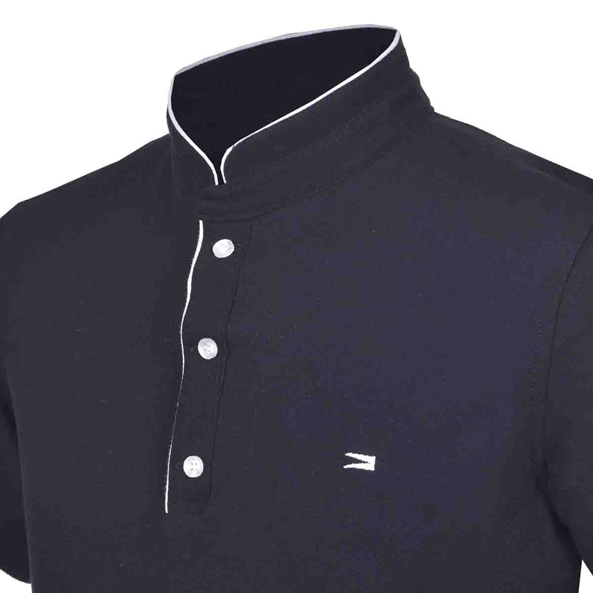 Playera Polo Color Marino Slim Fit Carlo Corinto para Caballero