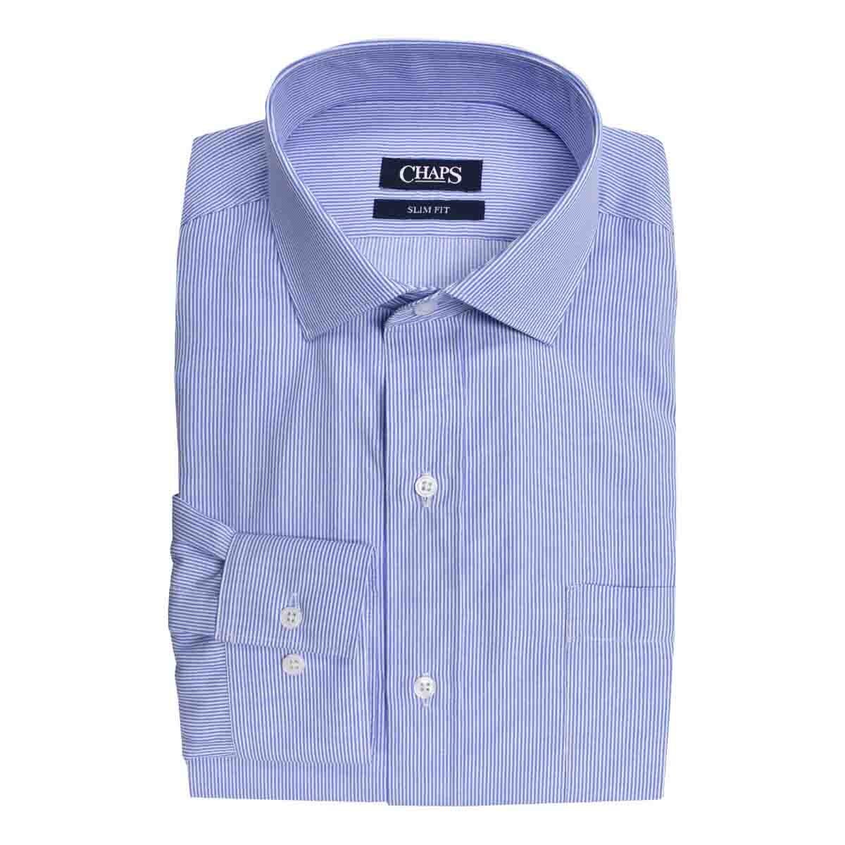 Camisa de Vestir Slim Color Azul Medio Chaps
